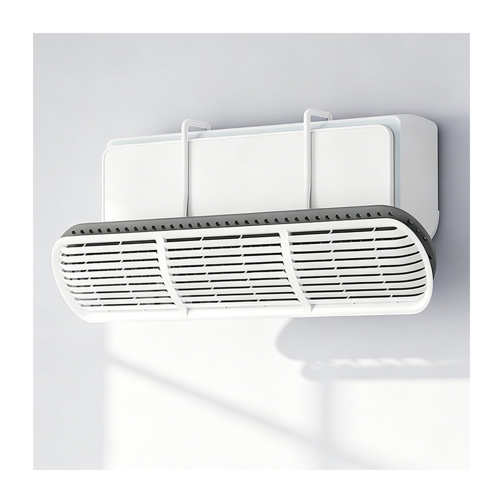 HBOOMOEM Window Ac Air Flow Redirector, Universal Mini Split Wind Baffle, Prevents Direct Airflow; Features an Adjustable Bracket and a Rotatable Deflector Panel.(Purification A version)