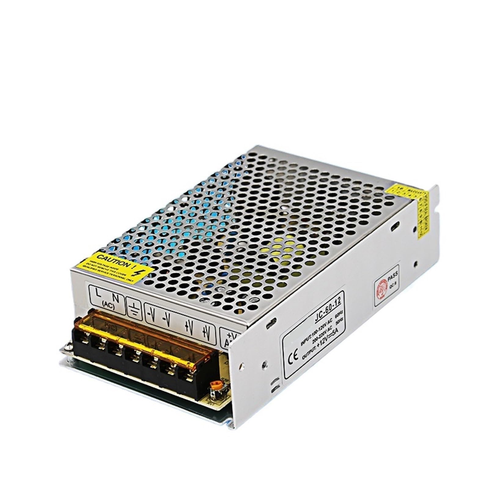 Équipement de surveillance instable ? Alimentation à découpage 12V 5A 60W grand volume 7 places