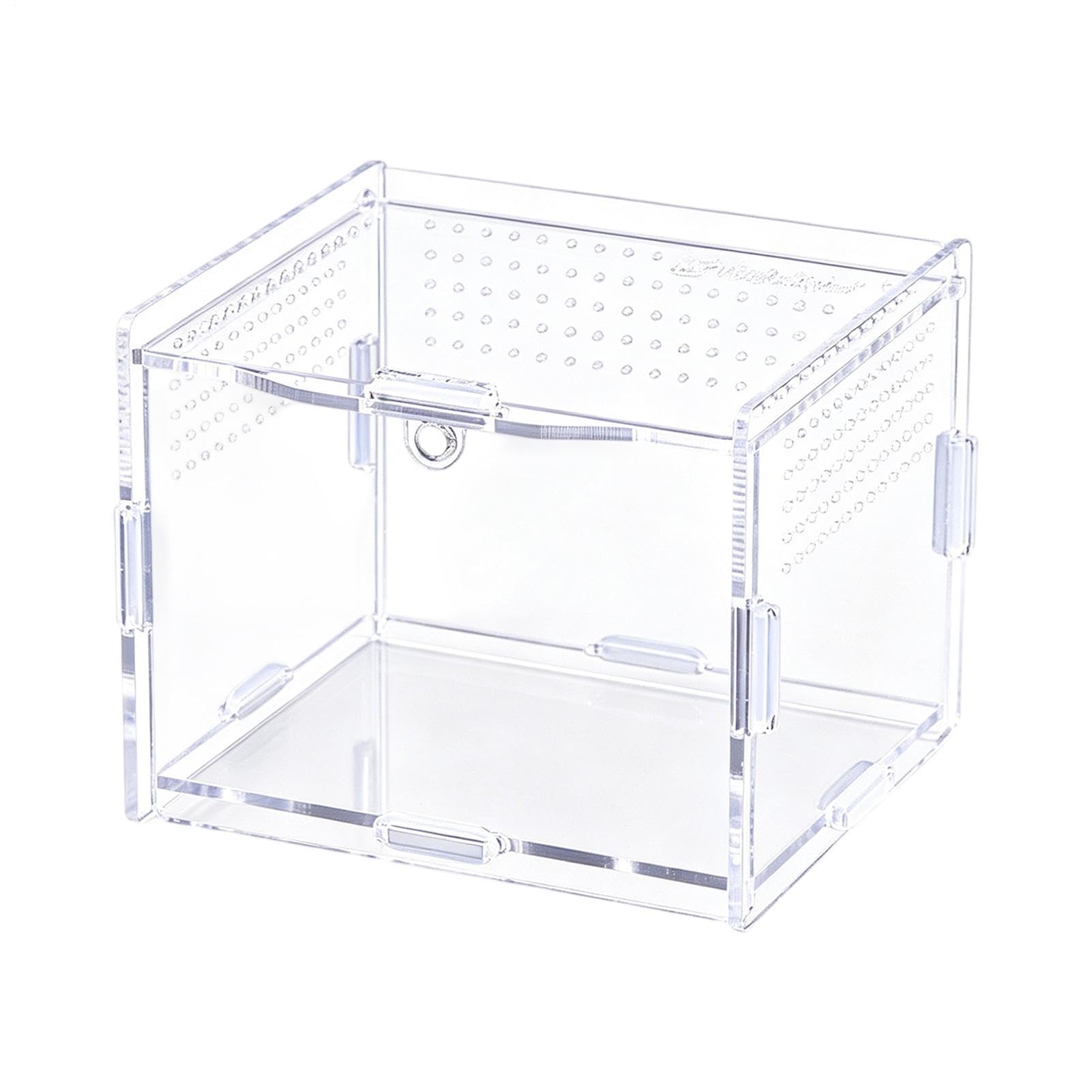 Spider Enclosure - 20x12x12cm Escape Proof Acrylic Breeding Tank, Jumping Spider House, 450g Solid Top, 360 Degree Acrylic Clarity For Praying Mantis Arboreal Reptiles