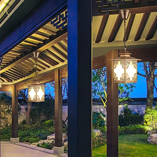 Lanterne suspendue E27 MOCHAMIK design chic pour porche et terrasse - 3