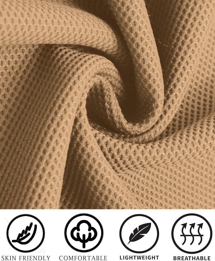 COOFANDY Men's Tracksuits 2 Pieces Waffle Hoodies Sweatsuit Sets Sports Jogging Suit Set - Image 4