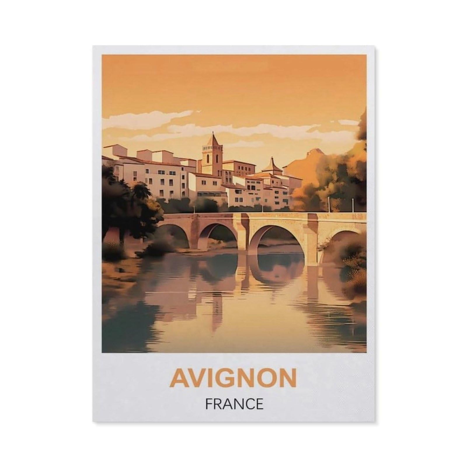 Metal Sign Tin Sign，Avignon France(20x30cm）