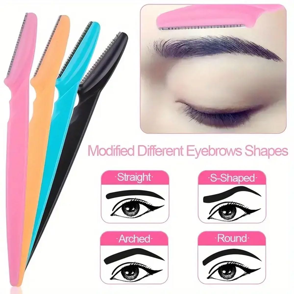 Recortadora de bikini para mujer, afeitadora de vello púbico, afeitadora corporal, maquinilla de afeitar de bikini para mujer, 12 piezas de maquinilla de afeitar para cejas