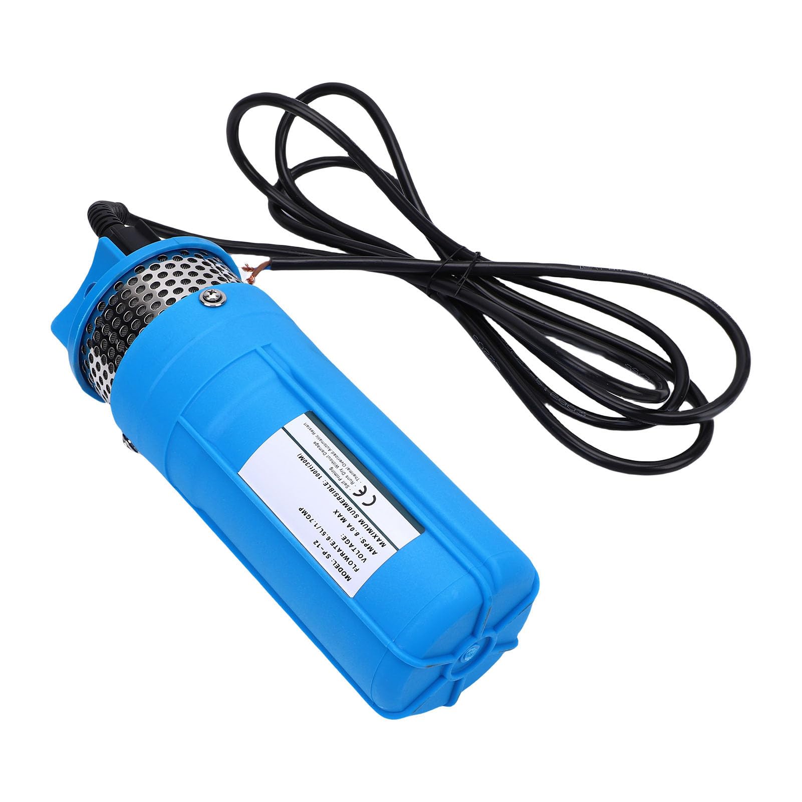 Topiky Bomba Sumergible Solar para Pozo Profundo, 96 W, 1,7 GPM, Cabezal de 230 Pies, Inmersión de 100 Pies, Bomba de Pozo con Energía Solar para Riego, Riego de Jardines y Ganado (DC12V)