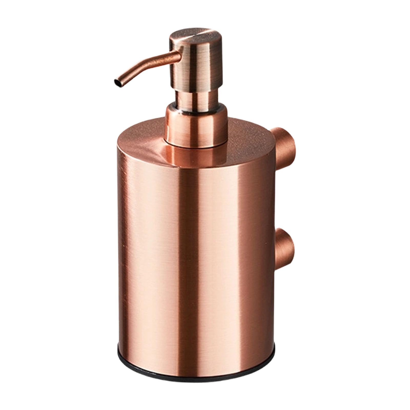 Nvoqilin Rose Gold Upgrades Wall Mount Soap Dispenser With Press Type Spout Rustproof Soap Container For Hygienic Bathroom Rustless Liquid Dispenser