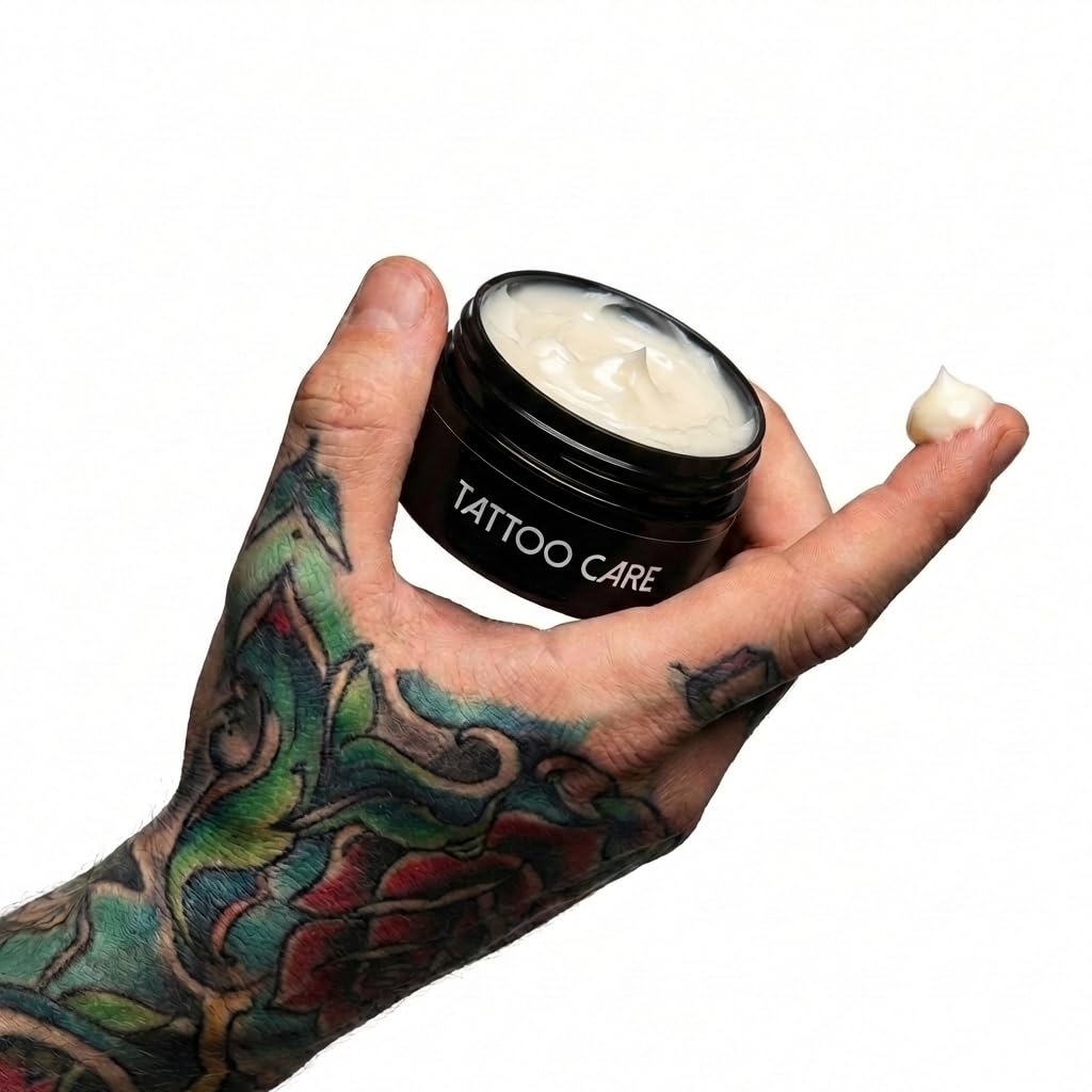 Tattoo Care Classic krem do tatuażu, 3 x 35 g, bezzapachowy, pielęgnacja po zabiegu i ochrona skóry - do nowych i starych tatuaży - głębokie nawilżenie, wzmacnia kolory i zachowuje atrament