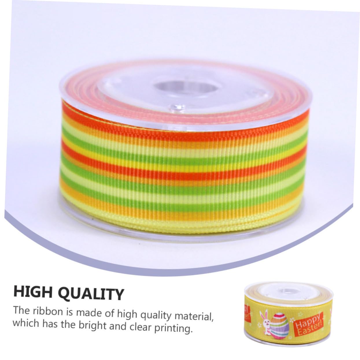 DOITOOL 3 Sätze Osterband Fadenspule Dekoband Ostern Geschenkpakete Diy Zubehör Eincremehilfe Seide Party Frühlingsband Verpackungsband Geschenkband Zum Thema Ostern Polyester 4 Rollen * 3