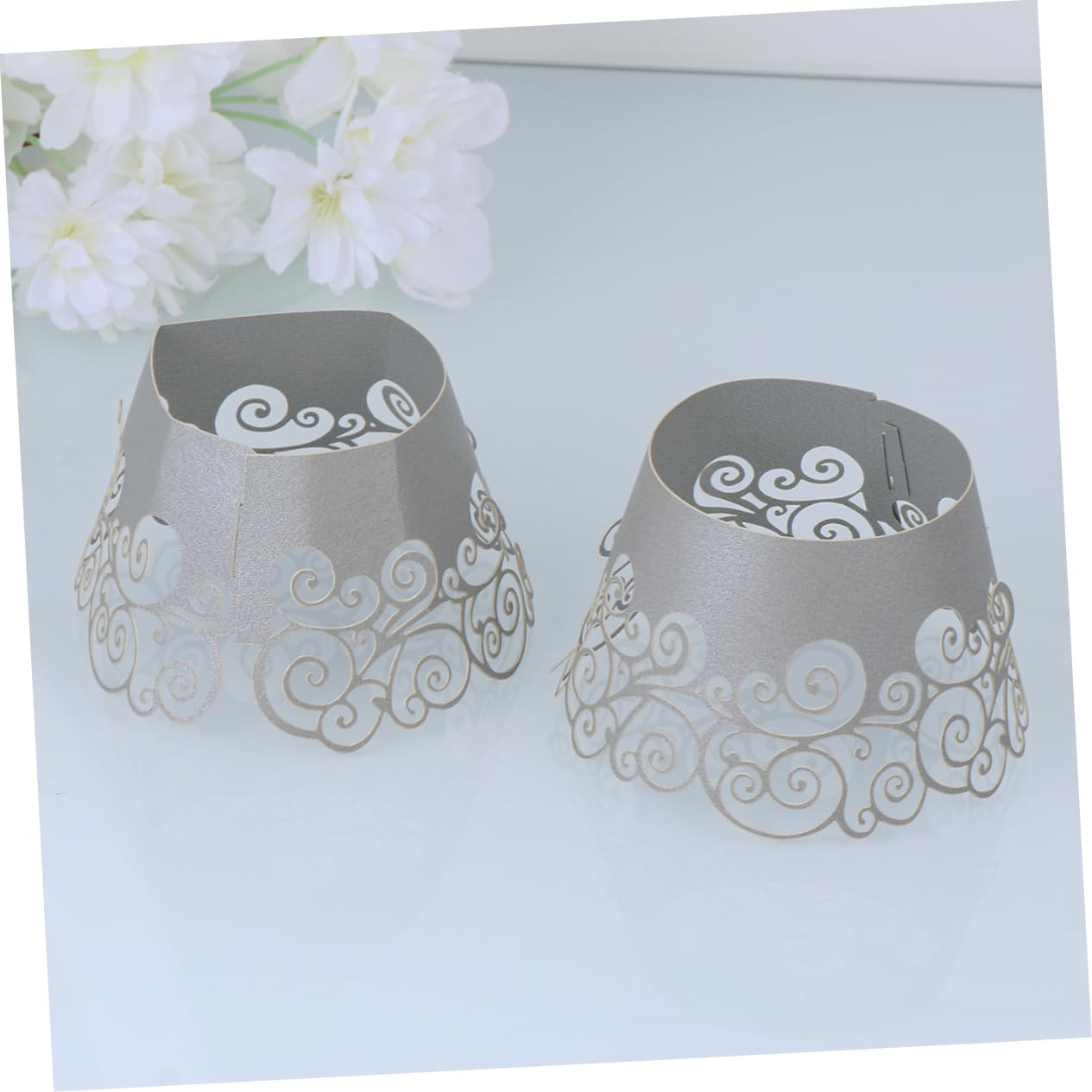 PRETYZOOM 180piezas Envoltorios De Pastel De Diseño De Huecos Resistencia Altas Temperaturas Perfectos Para Decoración De Tartas Cumpleaños y Bodas