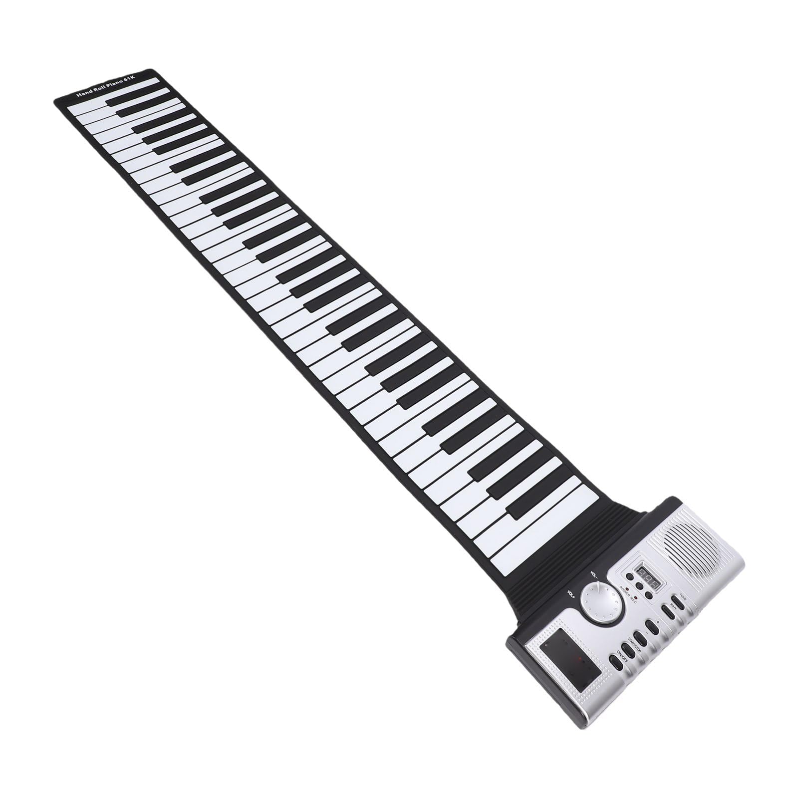 Elprico Pianoforte con Tastiera Digitale Pieghevole a 61 Tasti con connettività MIDI a 128 Toni per Principianti e Appassionati di Musica