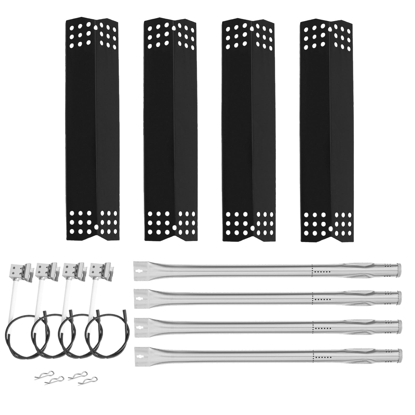 Kit de piezas de repuesto para parrilla Expert de 4 quemadores 720-0789H, protector térmico y kit de quemador para piezas de parrilla Expert 720-0789H, piezas de repuesto para parrilla