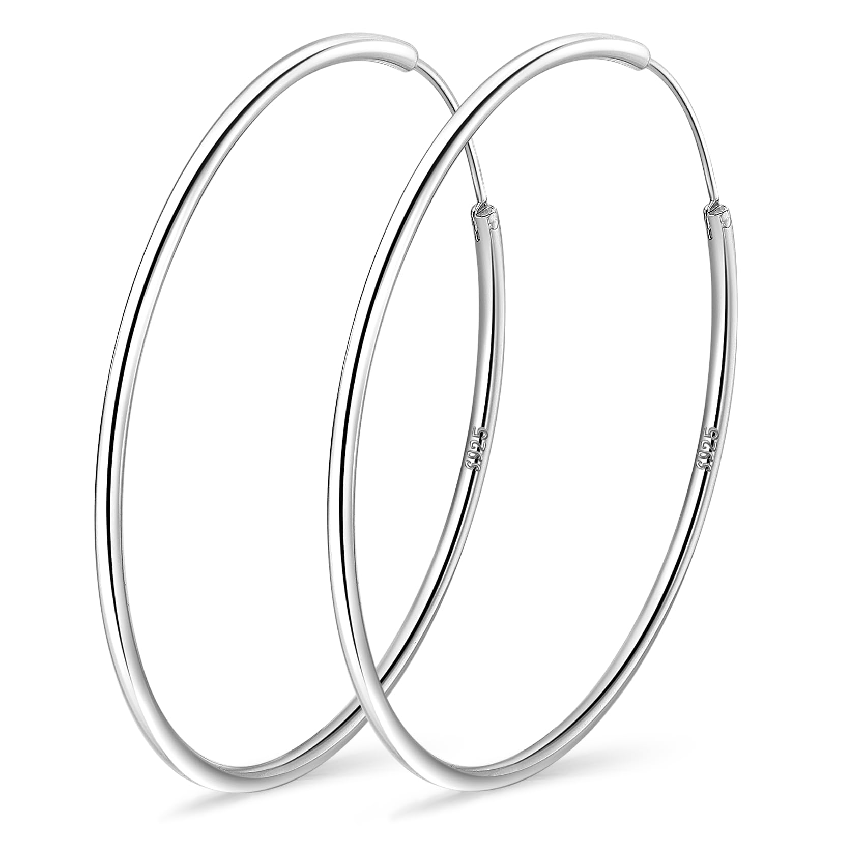 6 Paar kleine Kreolen-Ohrringe aus 925er Sterlingsilber für Frauen Gold 18 K Hypoallergen kleine Creolen aus Gold für Frauen Mädchen 8/10/12 mm PABBEU