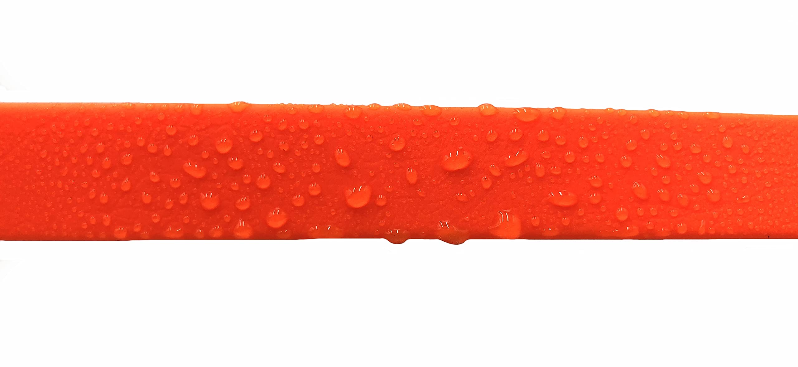 Biothane Hundeleine schwarzer Haken verstellbar für kleine Hunde/große Hunde 2m / 2,40m / 2,80m / 3,50m / 5m (Neonorange, 5m X 9mm)