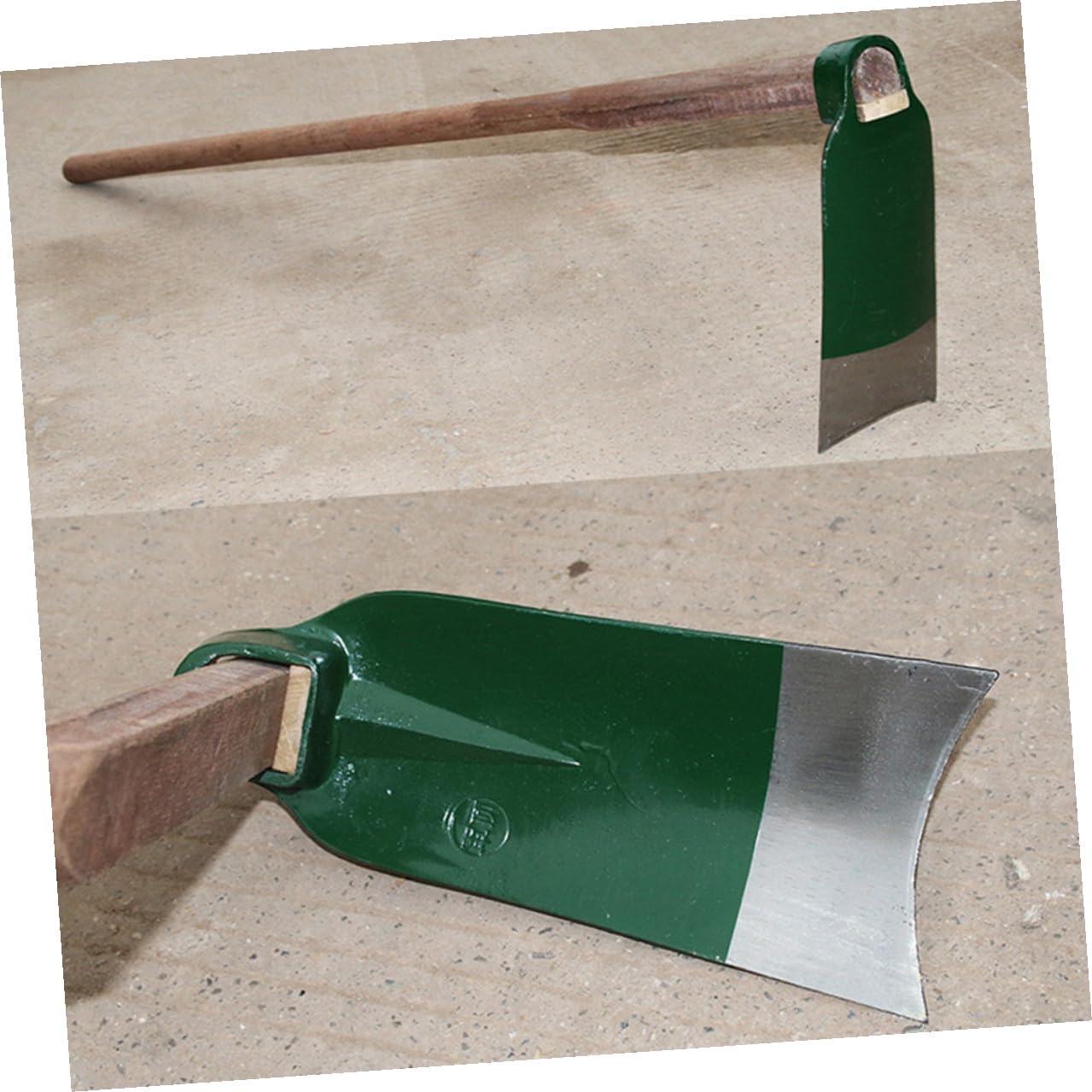 Yardwe Handliche Gartenhacke aus Rail Stahl Leichte und Ergonomisch Designte Kleine Stahlhacke ohne Griff zum Graben und Pflanzen im Garten und Rasen Zufällige Farbe