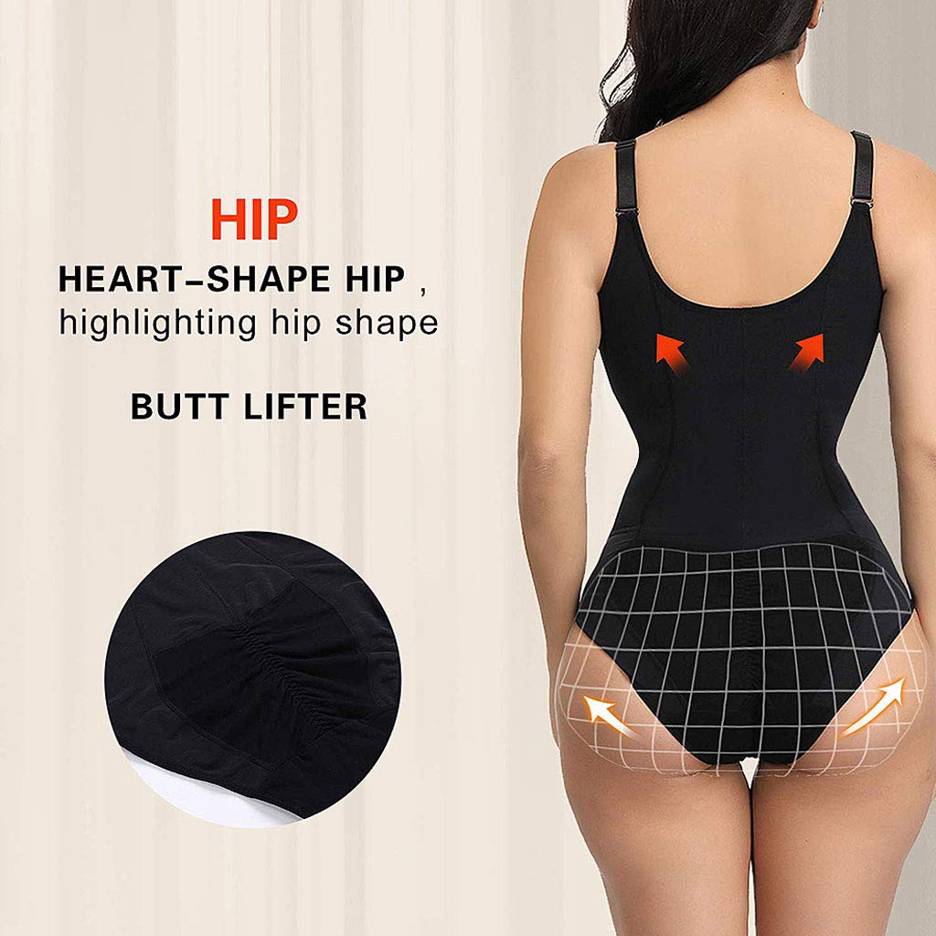 Frauen-Unterwäsche Abnimmt Bodysuit Body Shaper Taille Shaper Formwäsche Postpartale Erholung Abnehmen Mit Reißverschluss Und Haken-Korsett
