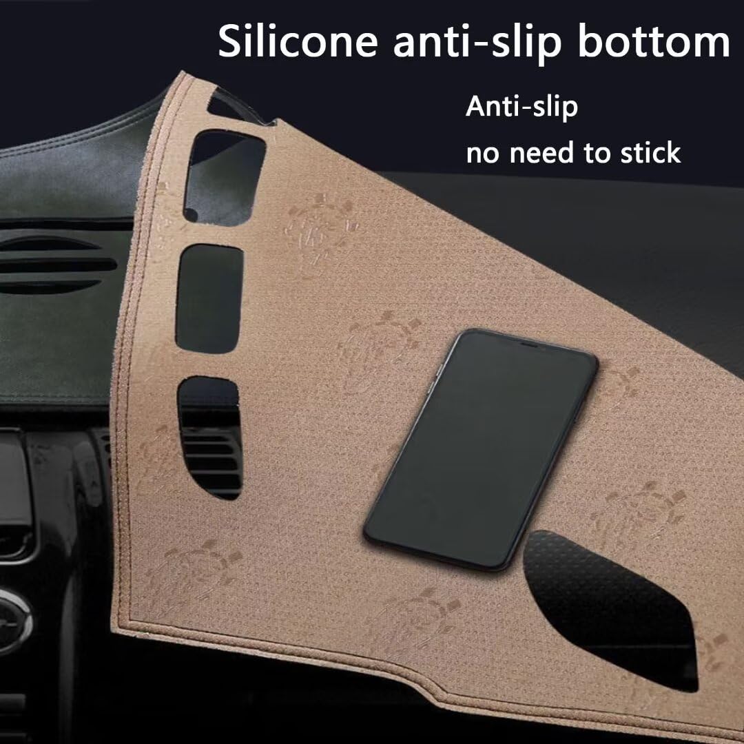 générique Cuir de Haute qualité Protection Tableau de Bord Compatible avec LR Freelander 2，Tableau de Bord-Protection Solaire