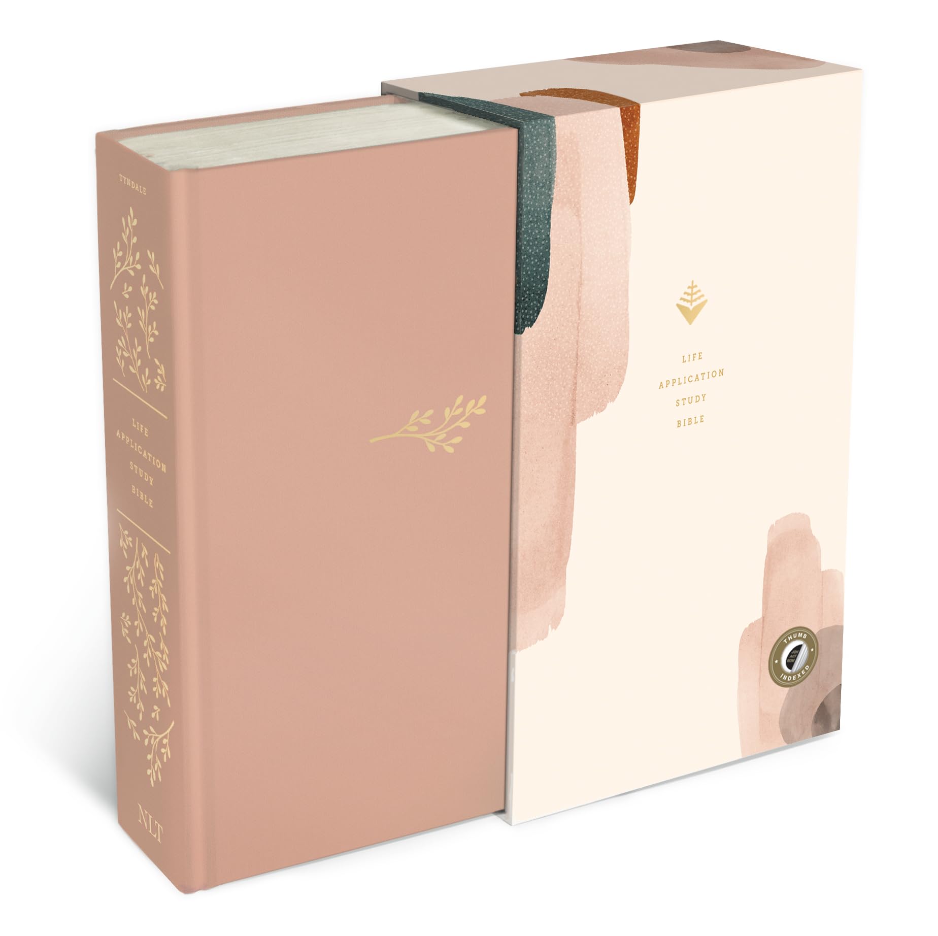 NLT Life Application Study Bible, Third Edition (Hardcover Cloth, Soft Pink, Indexed, Red Letter)