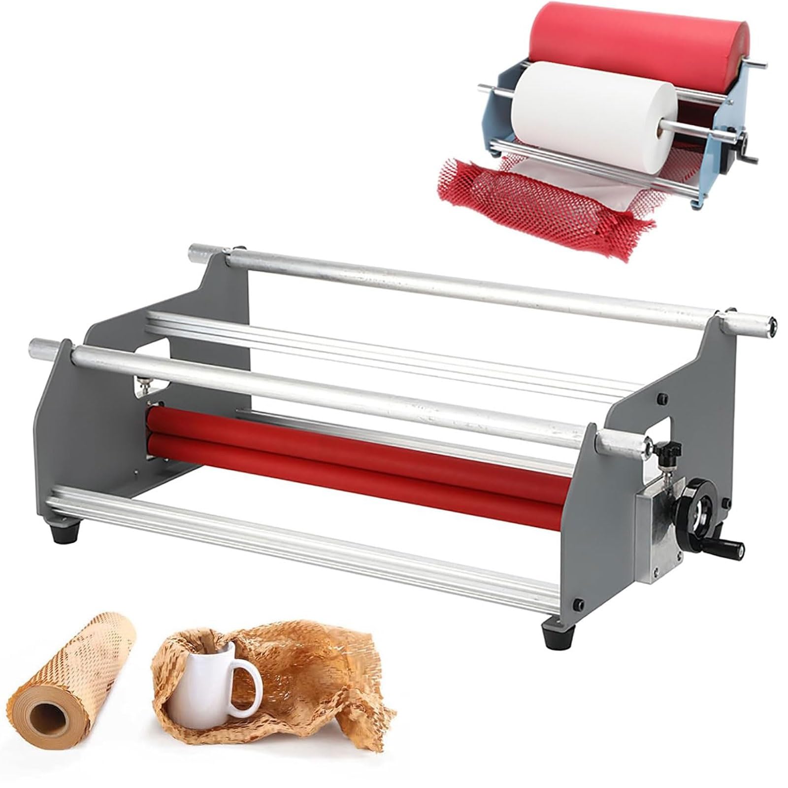 Distributeur de rouleaux de papier d'emballage pour un atelier éco-responsable