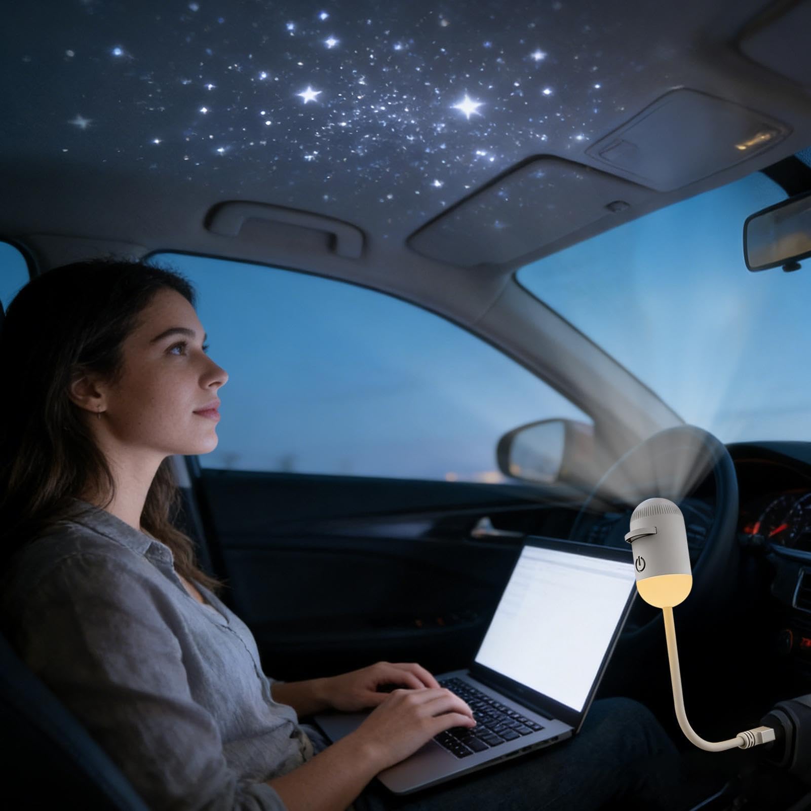 Veilleuse Projecteur Galaxie Lampe Murale USB Avec Luminosité Réglable