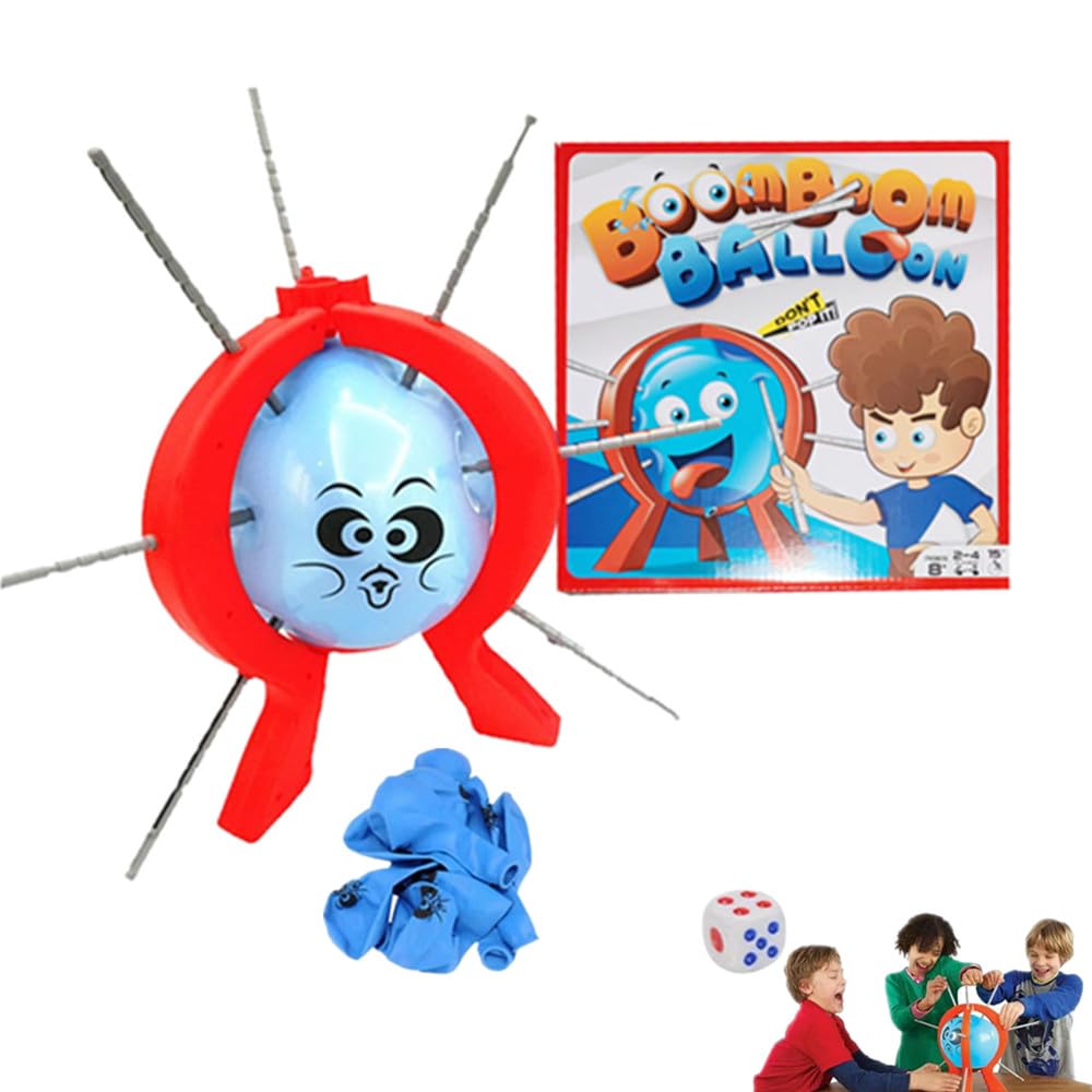 Boomboom Balloon Burst Game - Tricky Popping Interactive Crisis for Parent-Child, Desktop Toy, Family Gathering (1 Set)