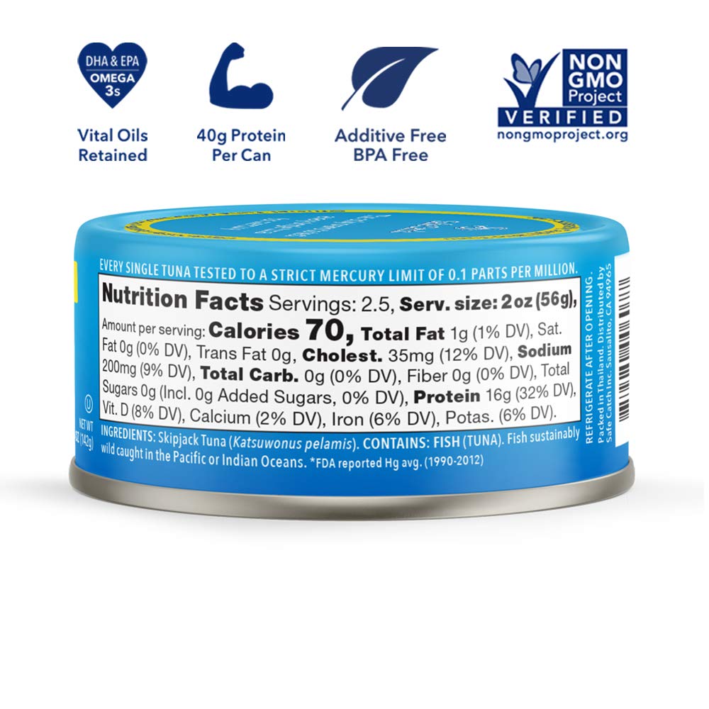 Buy Safe Catch Elite Tuna Canned Wild Caught Tuna Fish Low Mercury Can