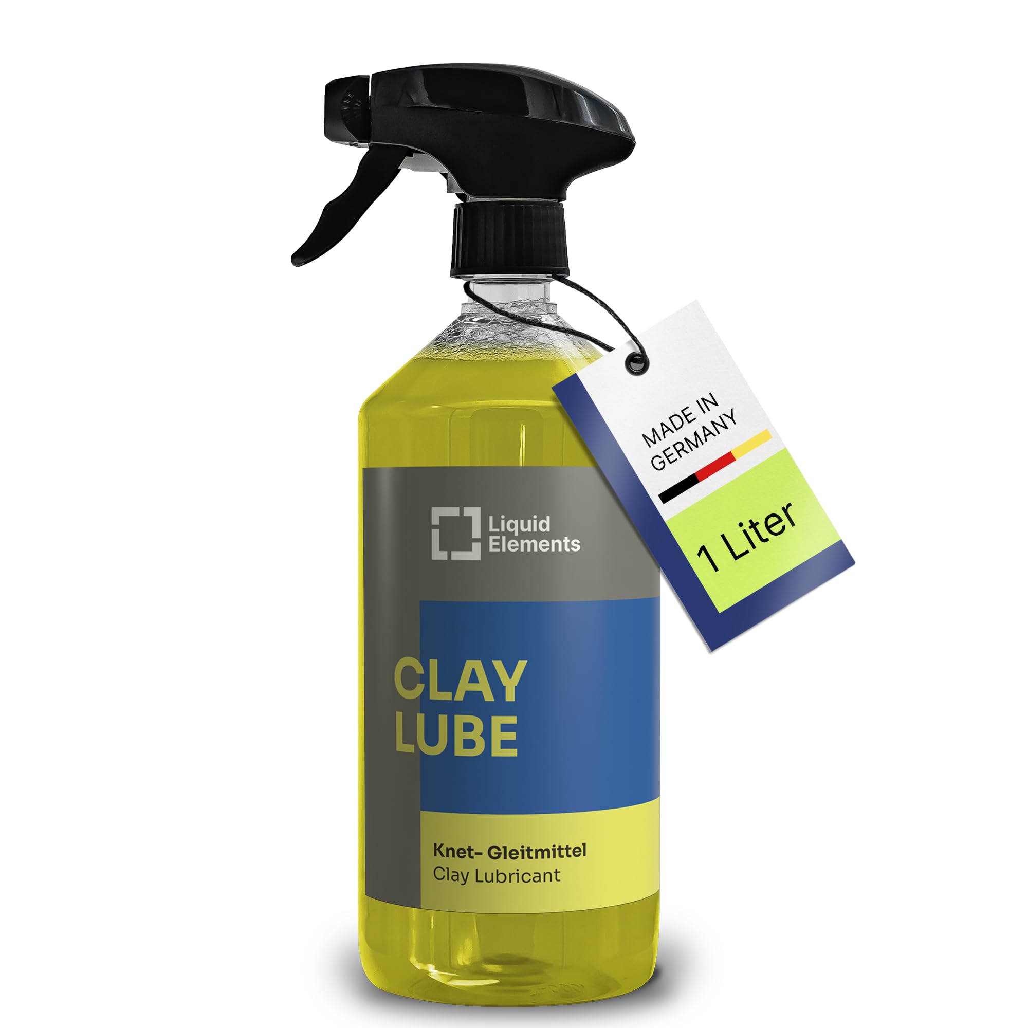 Liquid Elements – Clay Lube Gleitmittel für Reinigungsknete 1000 ml – entfernt effektiv Rückstände, sorgt für eine hohe Gleitfähigkeit & schützt vor Kratzern