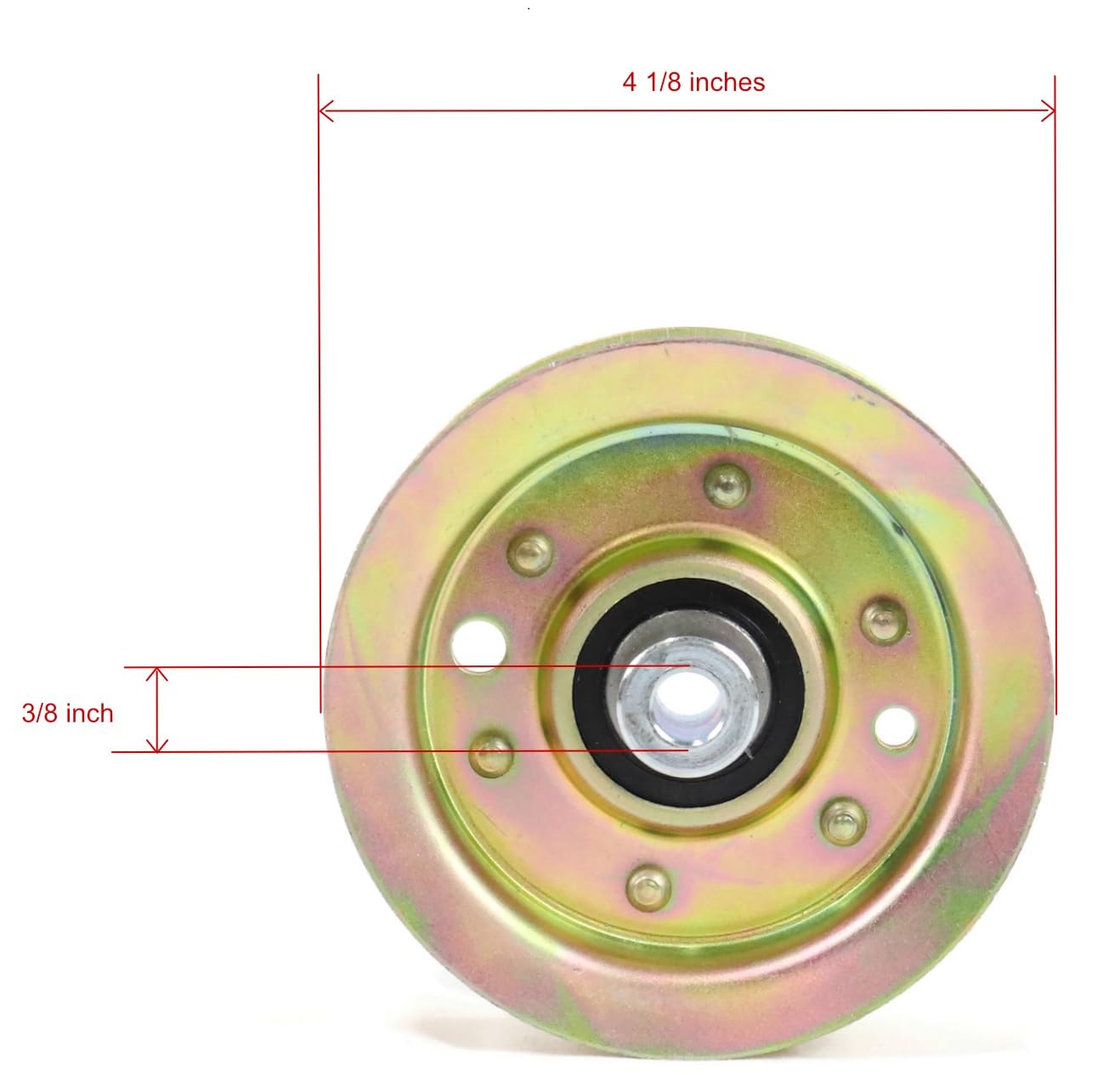 The ROP Shop | (Pack of 2) Flat Idler Pulley for 2004 Toro 14-38Z TimeCutter Z 74301, 74402