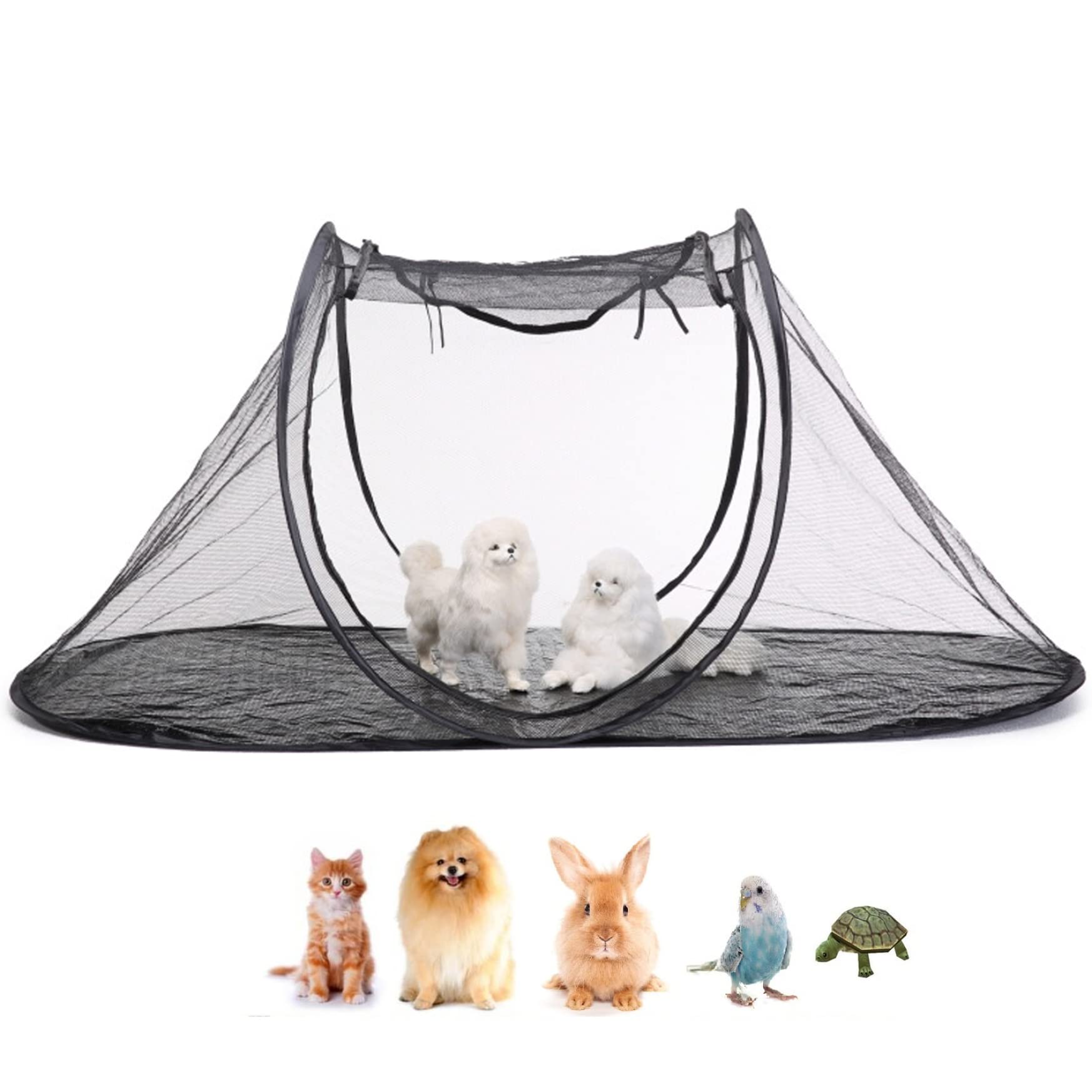 Carpa de mascota al aire libre Suxdlan 120x63x50 cm para patio y jardín
