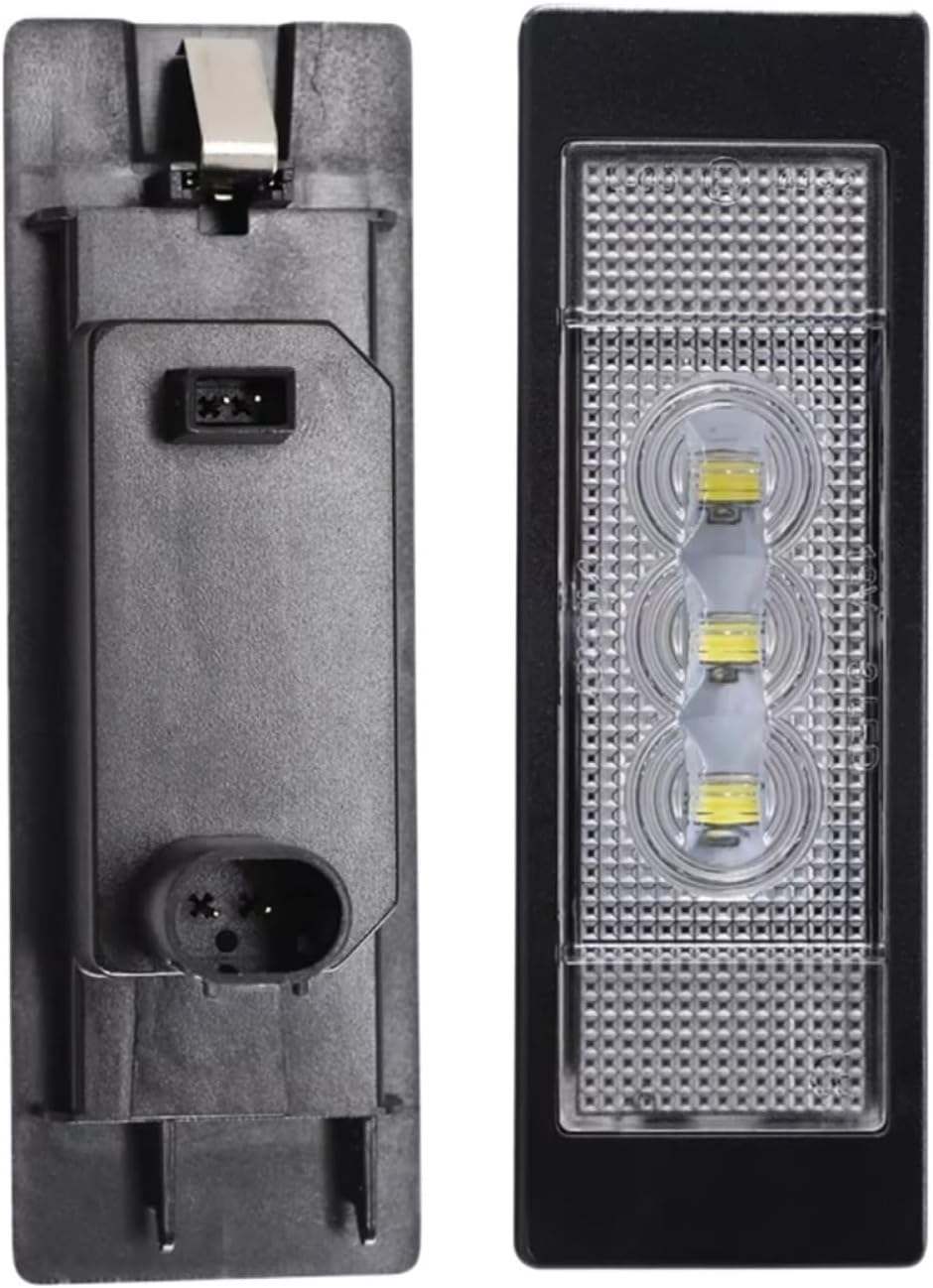 Vehicle Plate Light Compatible with BMW for E81 3D 2007 2008 2009 2010 2011 for E87 5D 2004 2005 2006 License Lamp Assembly 63267165735 63267193294
