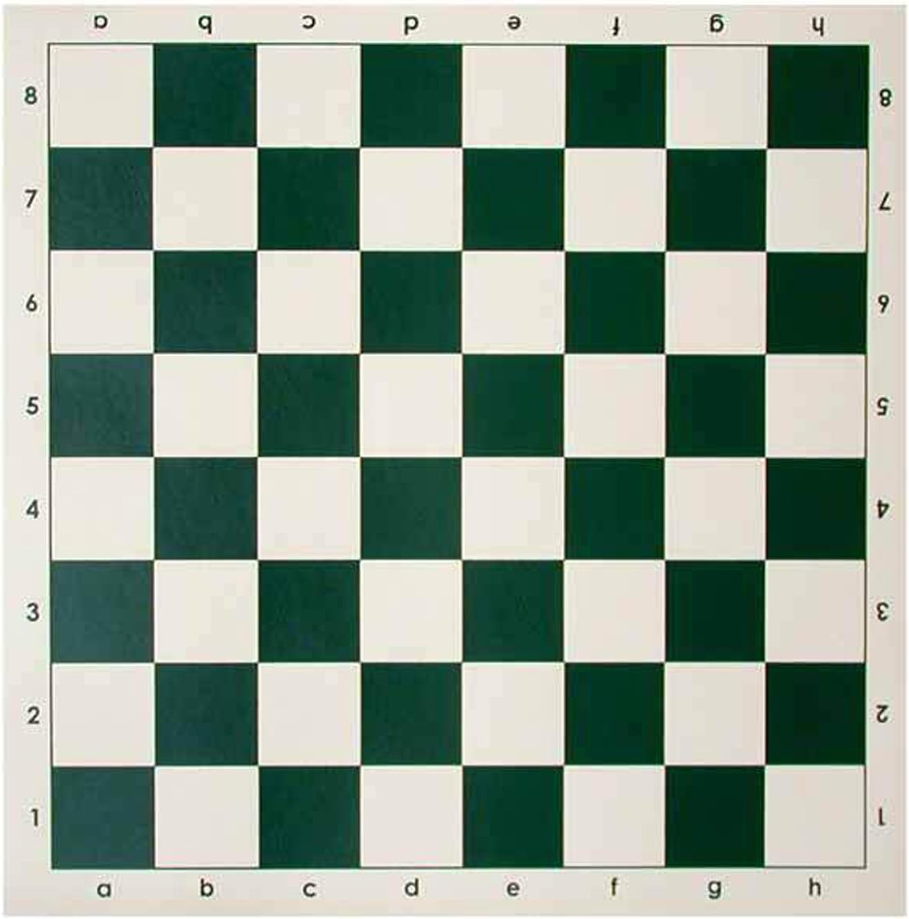 Photo 1 of Generic Roll-Up Vinyl Chess Board Mat - Green and White
