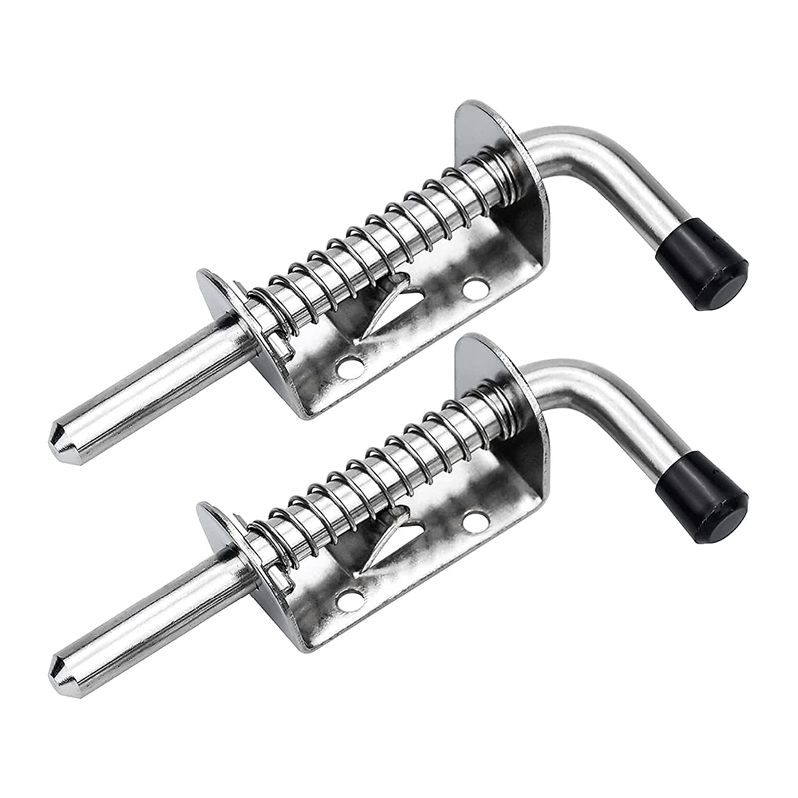 SFJSFIMQ Latch Lock Door Lock Latch Spring Latch Stainless Steel Spring Bolts Latches Security Barrel Bolt Latch Cabinet Hinges Hardware