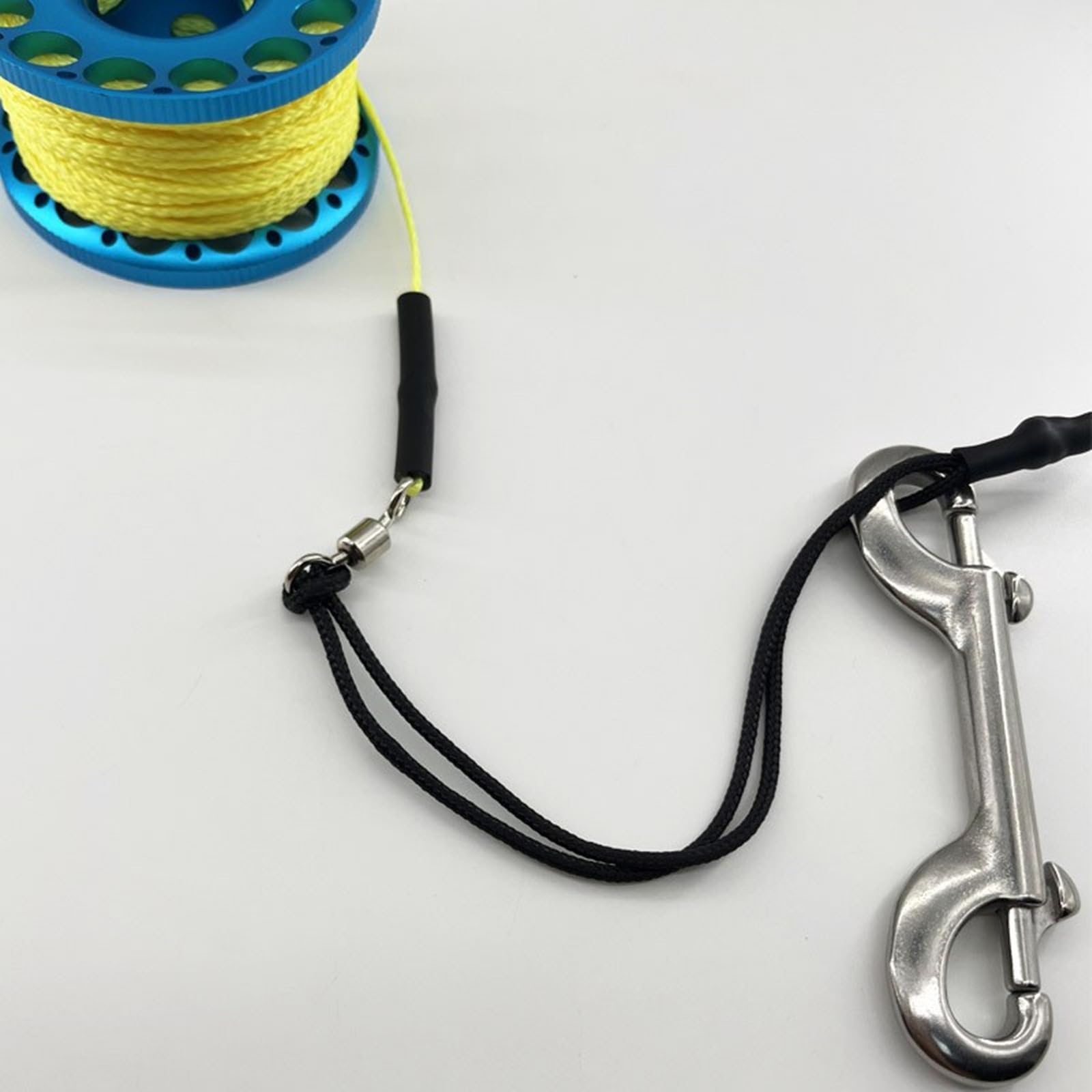 Scubas Diving Reel Finger Line Spool Mit Double Ended Bolt Snapping Clip Freediving Finger Spools Dives Reel Einfach Zu Verwendendes Technisches Tauchzubehör