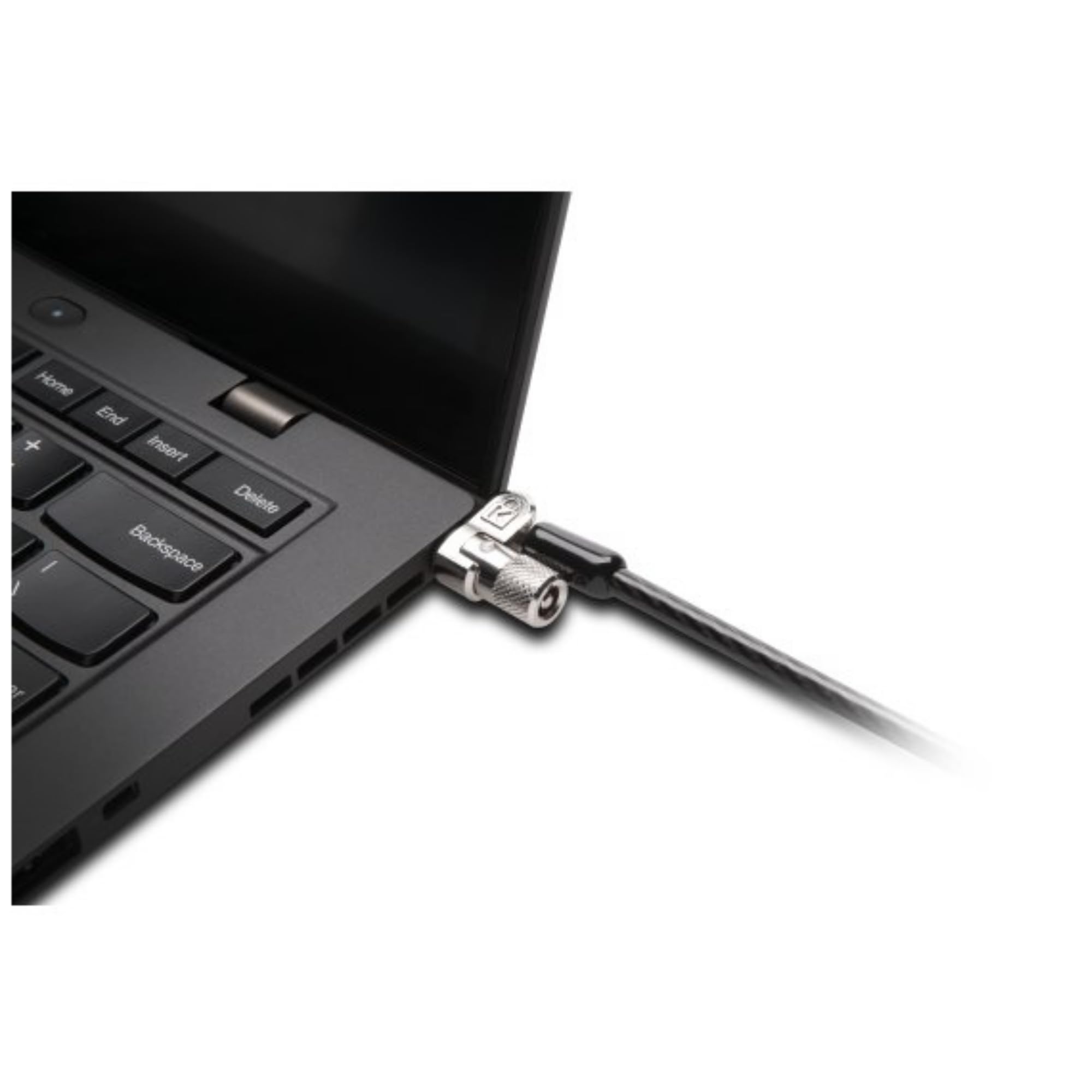 Kensington MicroSaver 2.0 - Cable antirrobo (Negro, Metálico, Llave, Portátil, Barra en T, Carbono, Acero, 1 cm)