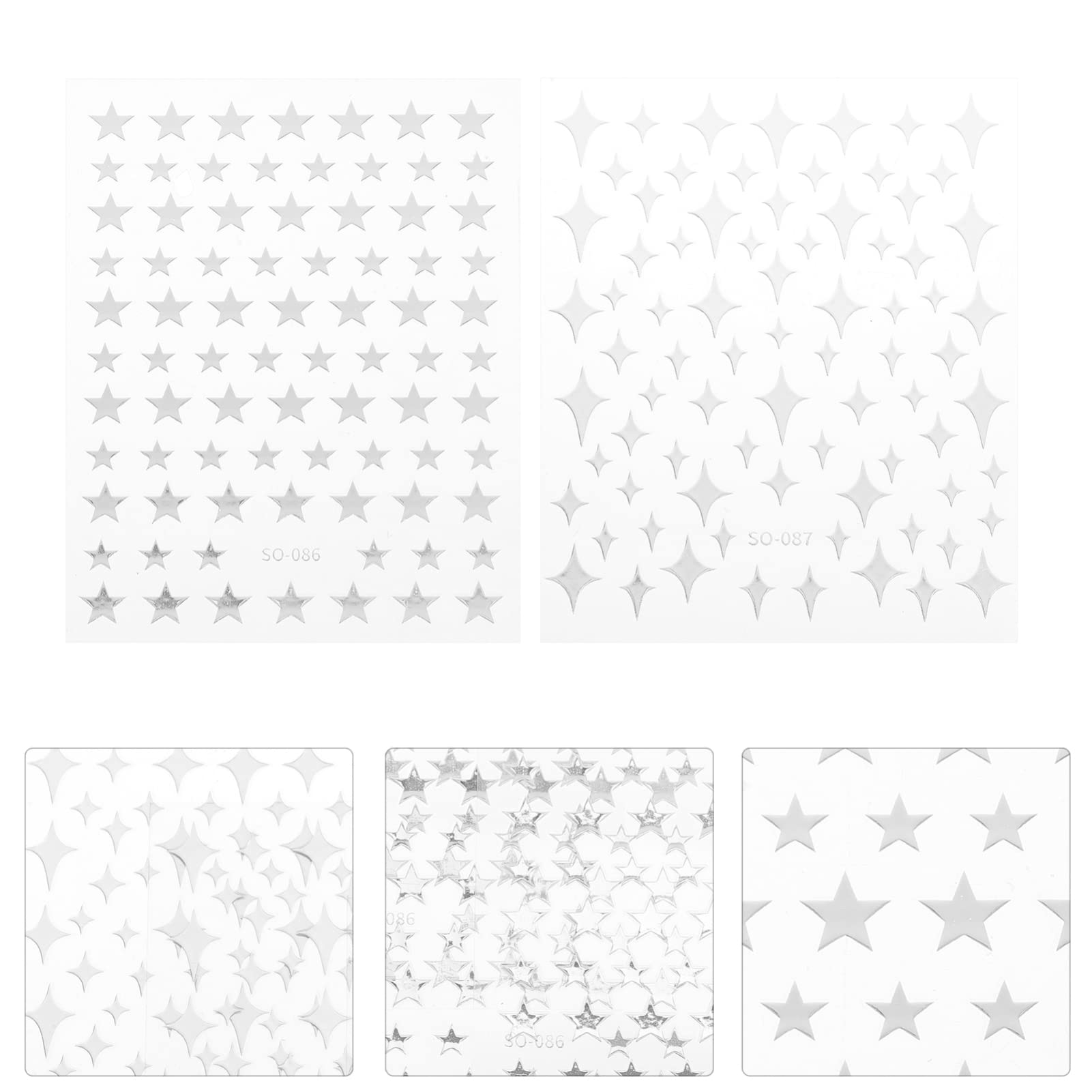 5 Set Adesivi Per Unghie Creativi E Stickers Per Decorazioni Manicure Facili Applicare Design Unico Per Nail Art Per Amiche E Appassionate Unghie 8 Fogli*5