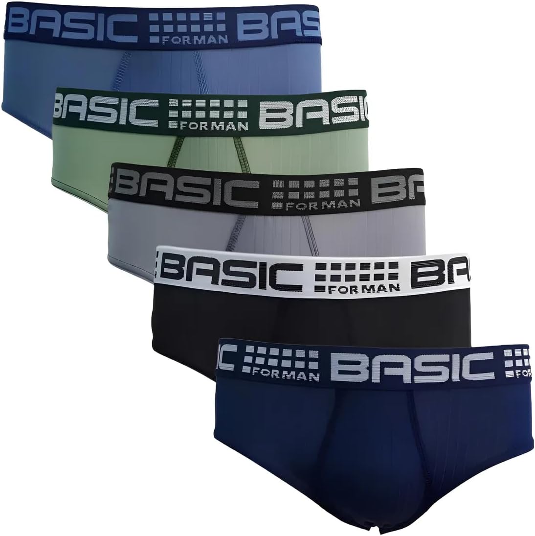 Kit 6 Cueca Slip Adulto Microfibra Básica Masculina