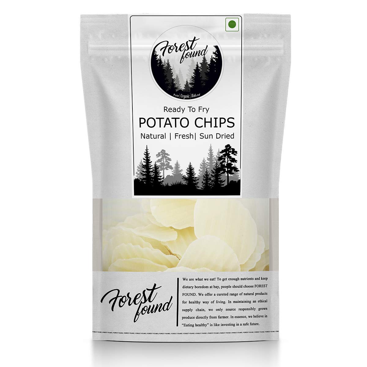 Forest Found Dry Potato Chips Fryums, Raw/Non-Fried Aaloo Chips |Home Made, Ready to Fry/Bake Papad for Kids (250 gram) (B08KTVQLDF) Amazon Price History, Amazon Price Tracker