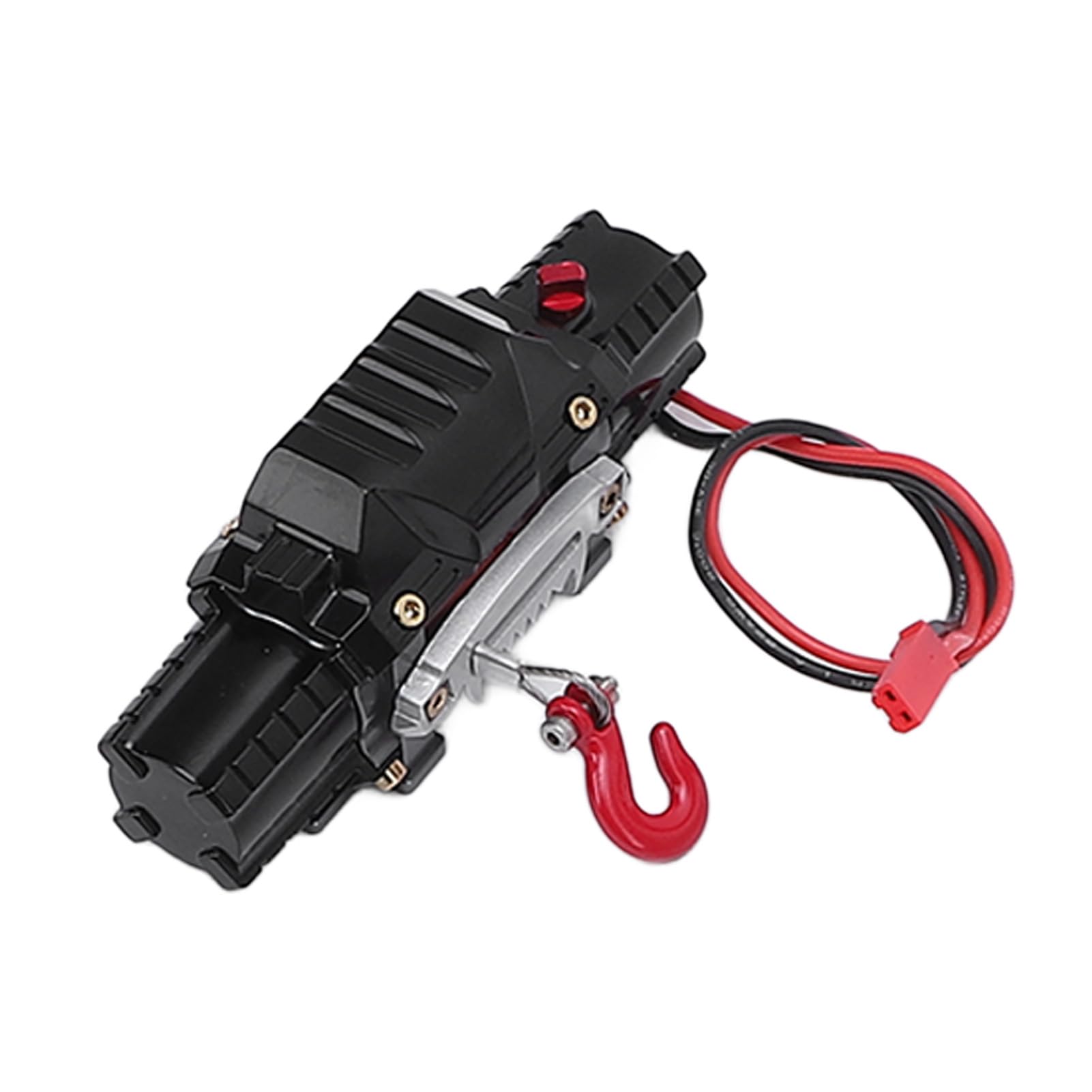 Generic Wciągarka Samochodowa RC, Wciągarka Metalowa ze Stopu Aluminium z Podwójnym Silnikiem i Pilotem, do Ciężarówek Gąsienicowych RC w Skali 1/8 1/10 HPi Axial