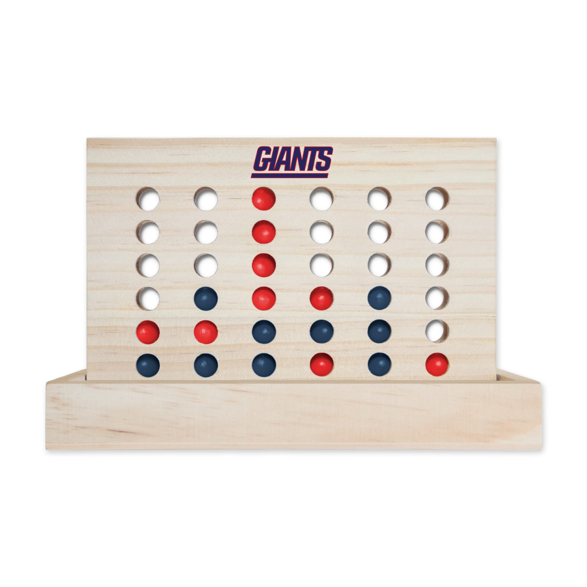 Rico IndustriesNFL Cleveland Browns Wooden 4 in a Row Board Game Line up 4 Game Travel Board Games for Kids and Adults