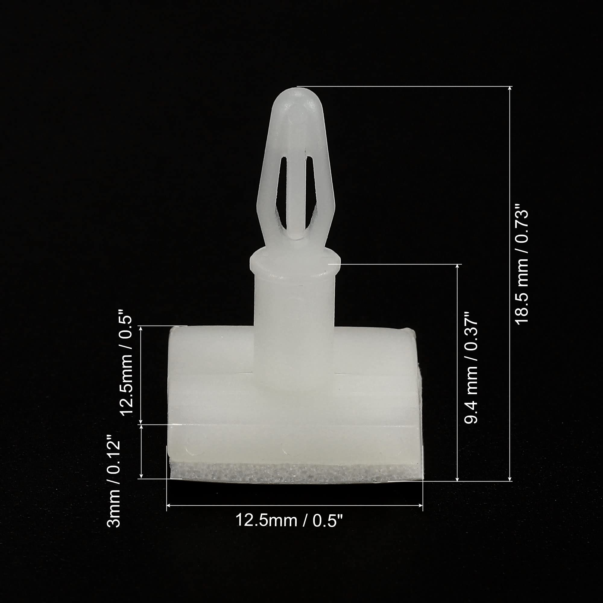 PATIKIL PCB Support Spacer, 200Pack 40mm/1.6″ Supporting Height Column Pcb Standoff Isolation Board Stand Cylinder Plastic Support For Pcb Pc Board Clear