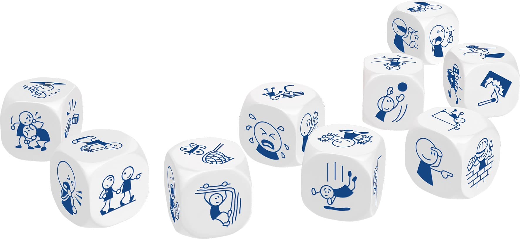 Rory's Story Cubes Original – Gioco Di Dadi Per Inventare Storie – Edizione Azzurra (Azioni) – 1+ Giocatori, Da 6 Anni – Asmodee - 2