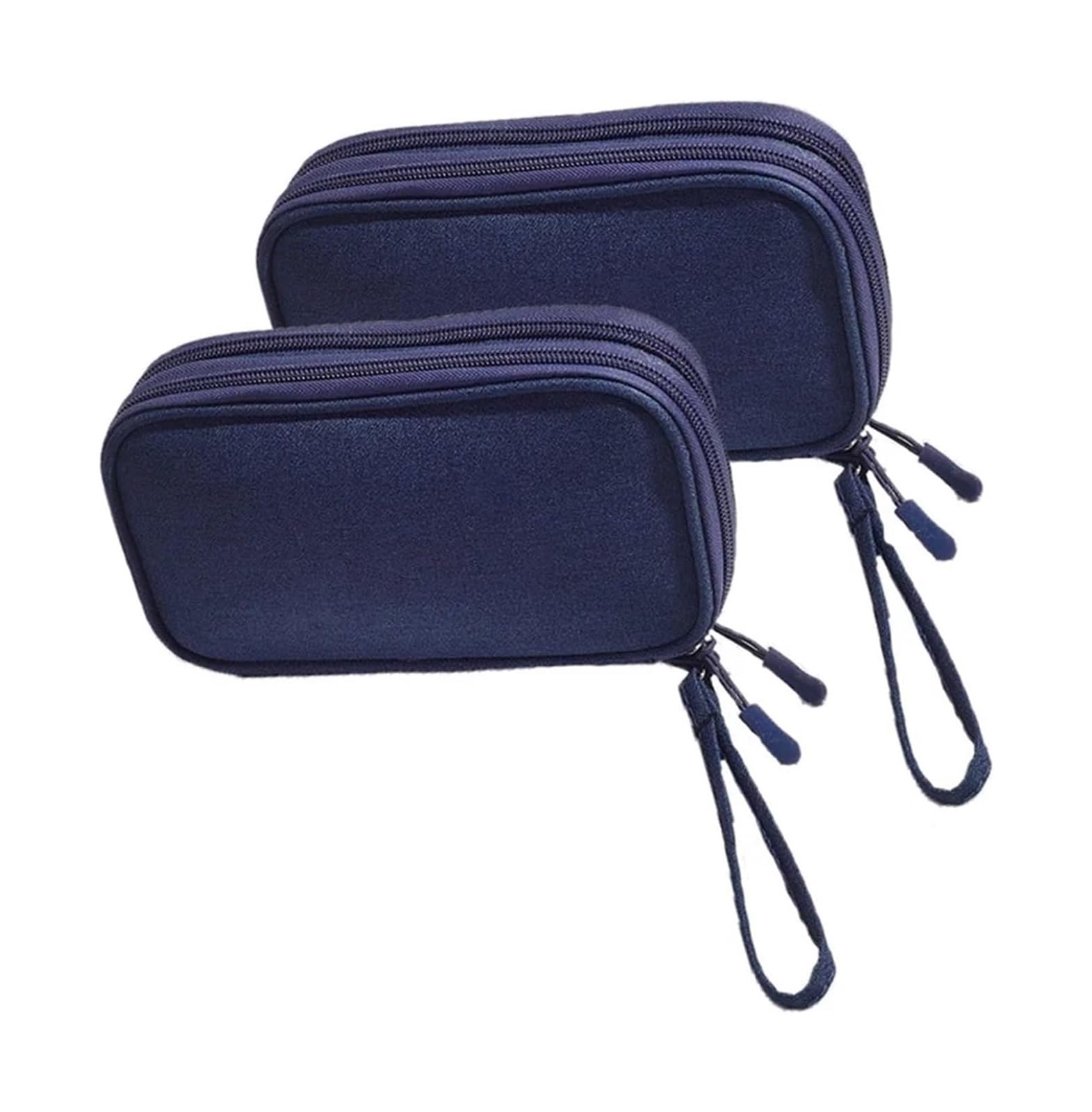 Bolsa organizadora de Cable 2pcs Doble Capa Viaje(Blue)
