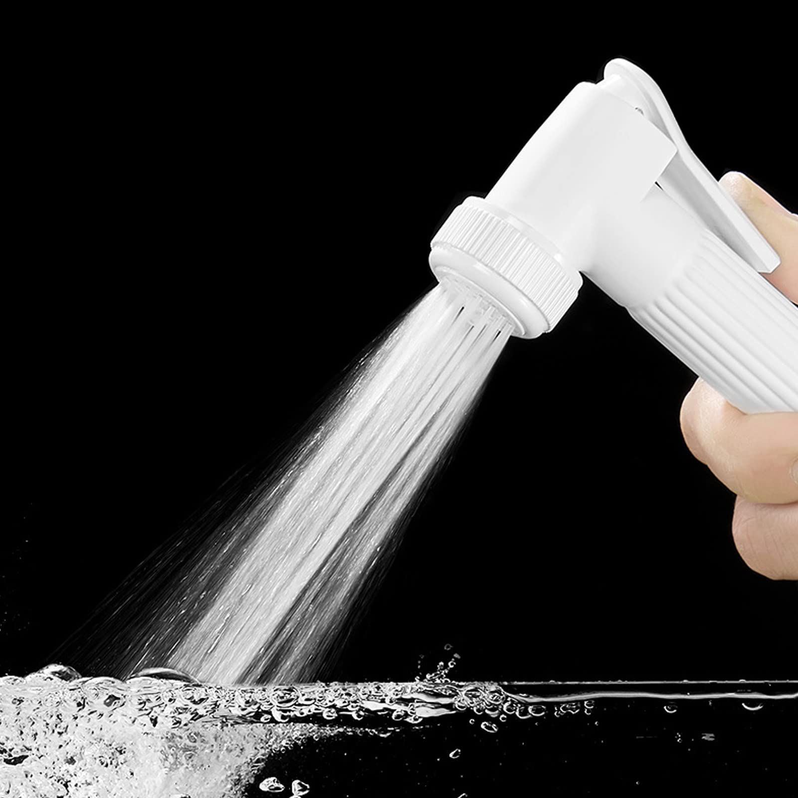 Sistema Doccia Bianco con Rubinetto a Parete, beccuccio per Vasca, Accessori per Il Bagno, soffione a Pioggia, doccetta a 3 modalità e doccetta per Bidet
