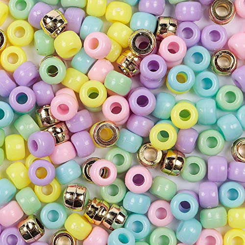 Pony Bead Set Magic Unicorn Mix 200 Beads 9mm x 6mm - Image 3