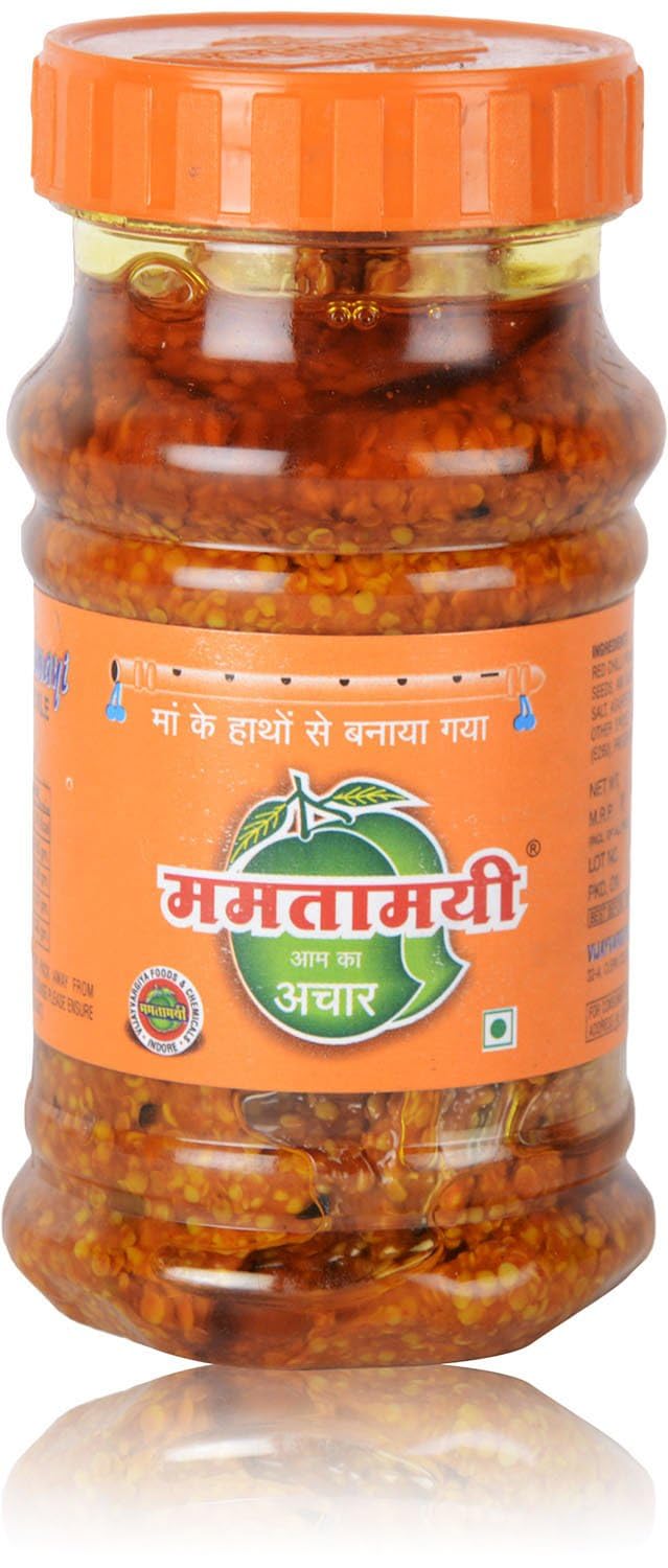 Mamtamayi Aam Ka Achar Traditional Mango Pickle (500 gm) | Homestyle Recipe, Spicy & Tangy, Glass Jar, Indian Pickle, Indore Special-image-41