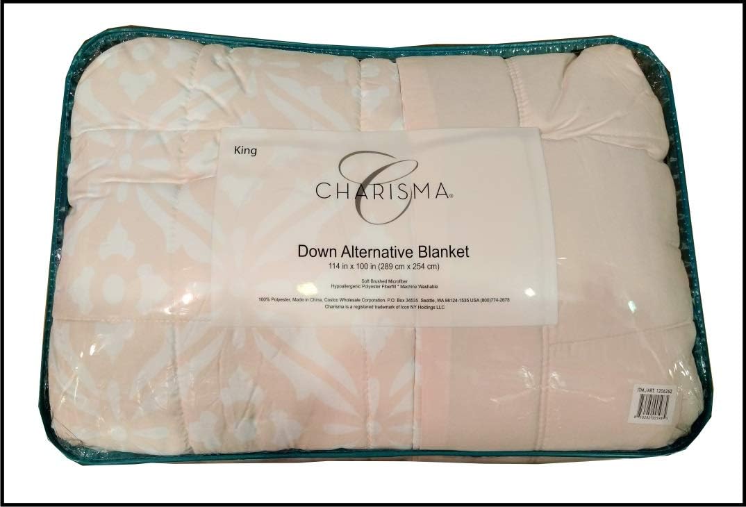 NY Charisma King Size Light Peach Down Alternative Blanket