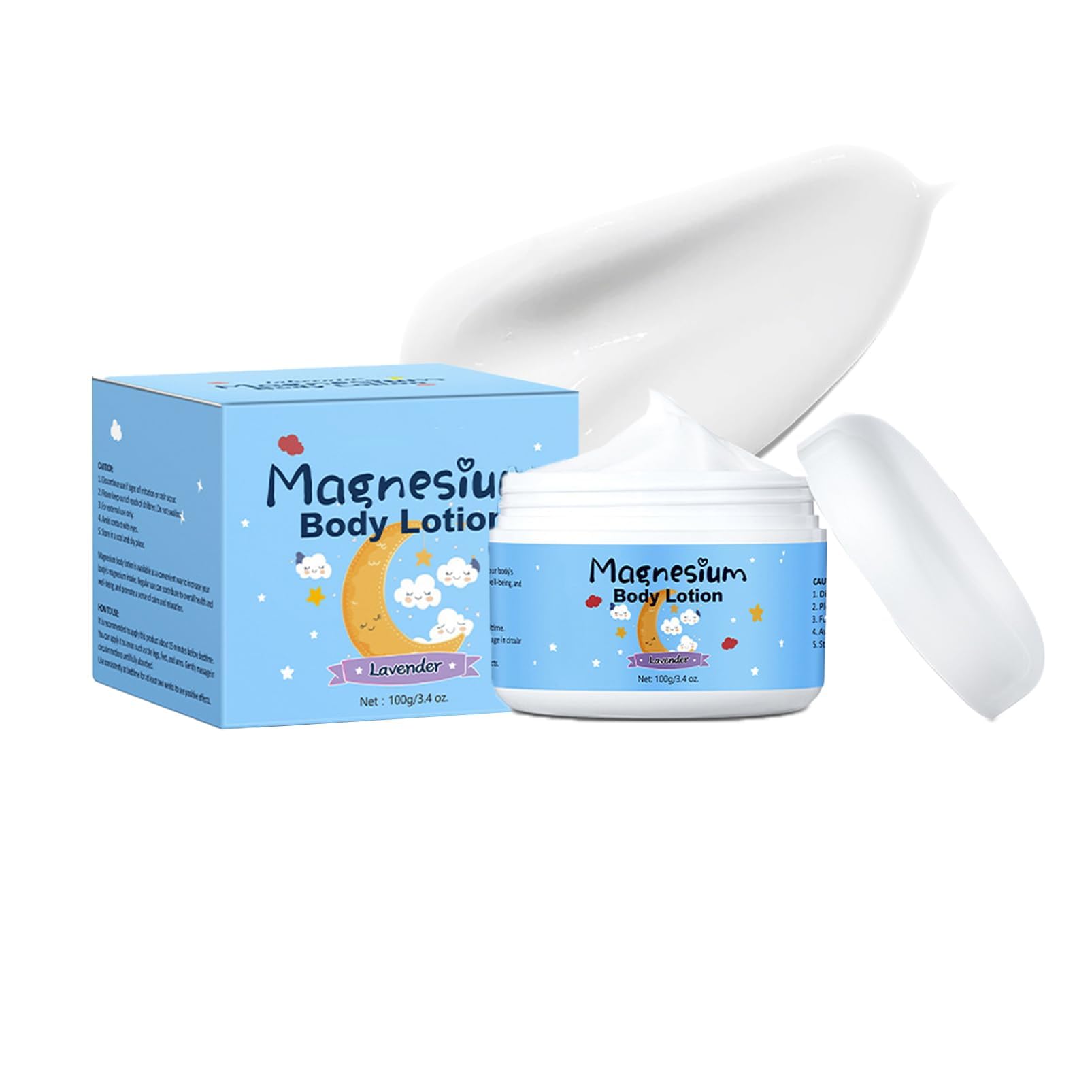 Azonee Magnesium Body Lotion, Topical Magnesium Cream With Calming Lavender Essential Oils & Shea Butter To Aid Sleep, Magnesium Butter For Sleep, Body Skin Care Apply To Legs,Arms, Free of Melatonin