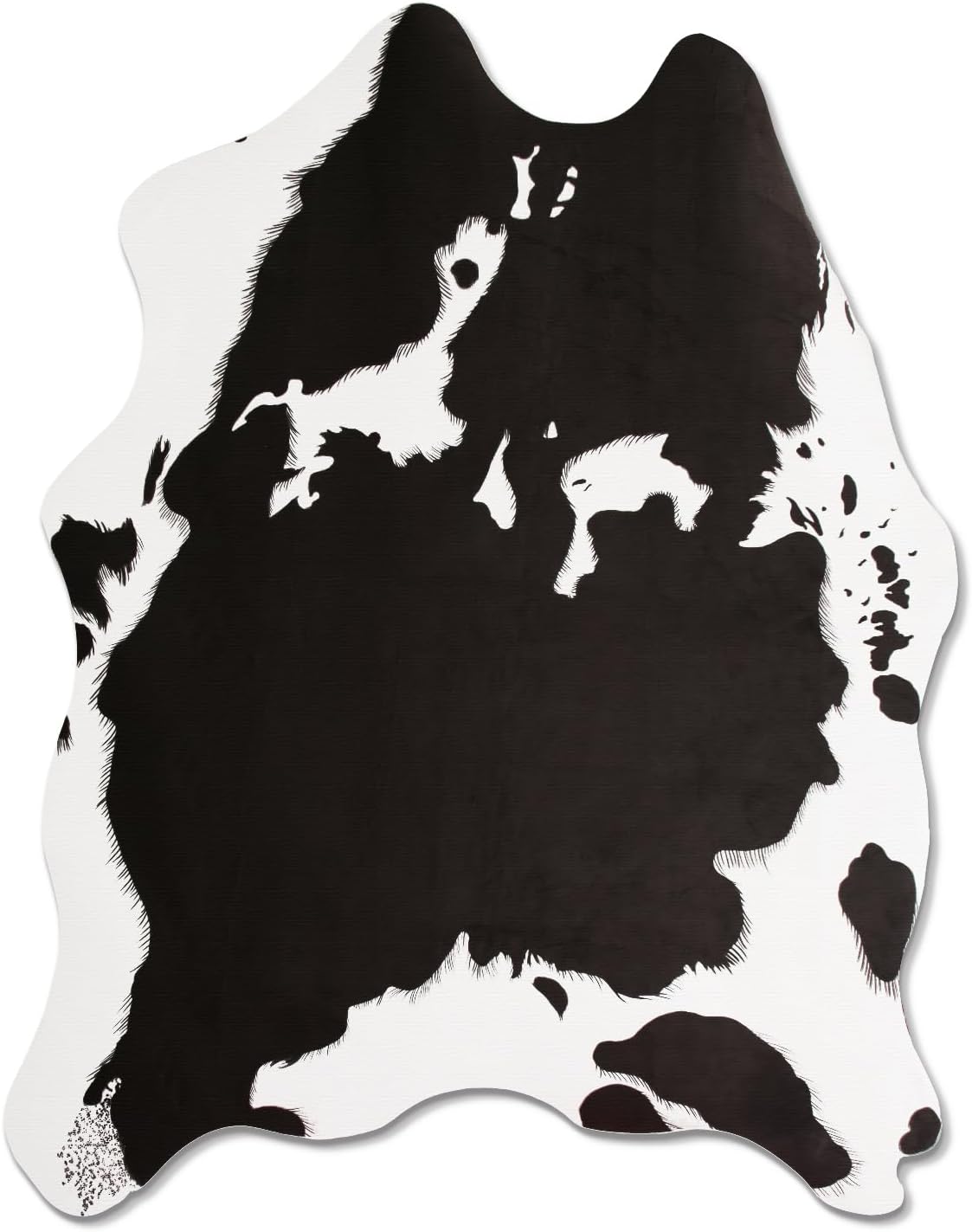 MACEVIA Faux Cowhide Rug Cute Cow Print Rug Animal Area