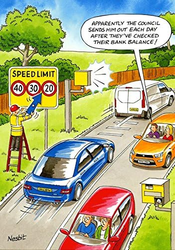 Carte De Voeux Ld5034 Humour Anniversaire Conseil Des Limites De Vitesse The Funny Side Of Life Amazon Fr Fournitures De Bureau