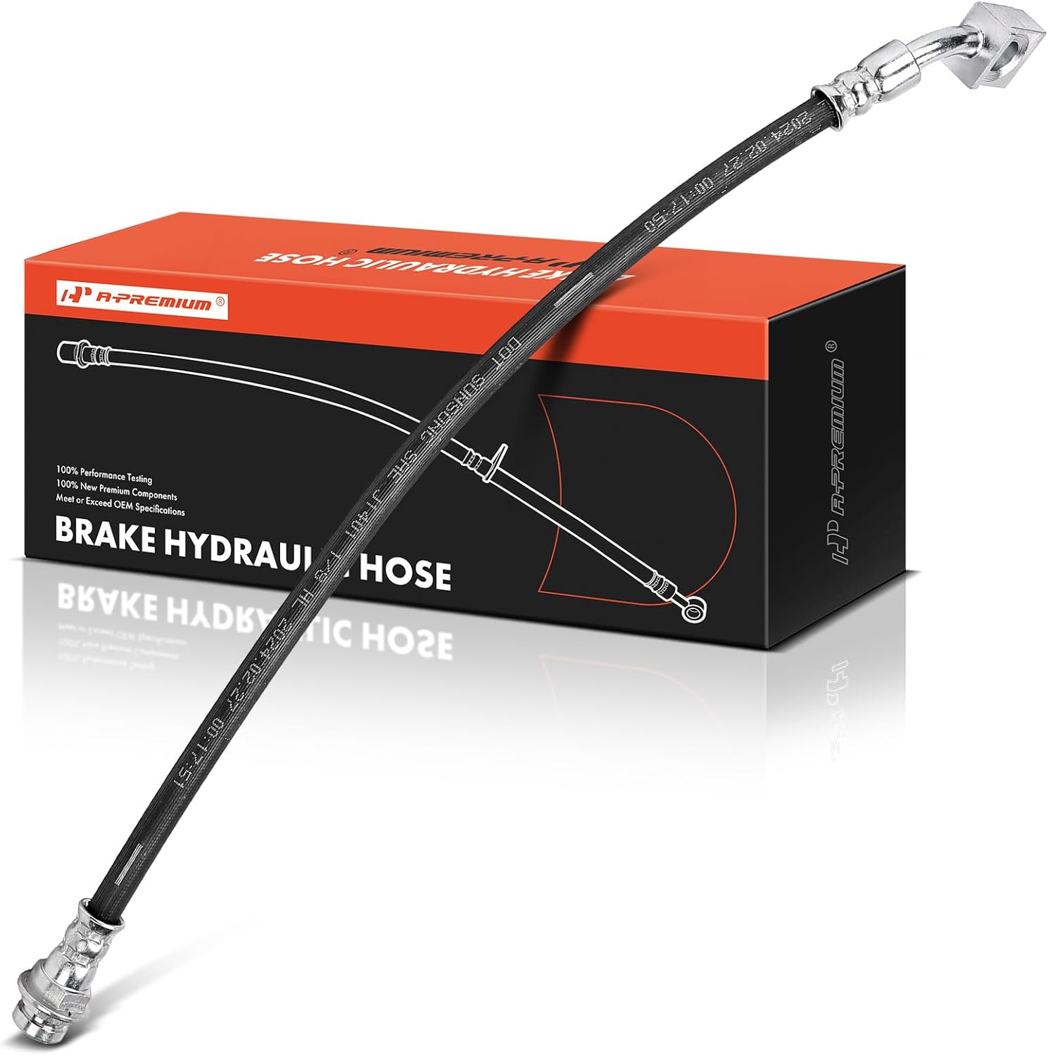 A-Premium Rear Passenger Side Brake Hydraulic Hose Compatible with Select Chevrolet, GMC, Buick and Saturn Models - Traverse 2009-2017, Acadia 2007-2016, Acadia Limited 2017, Enclave, Outlook