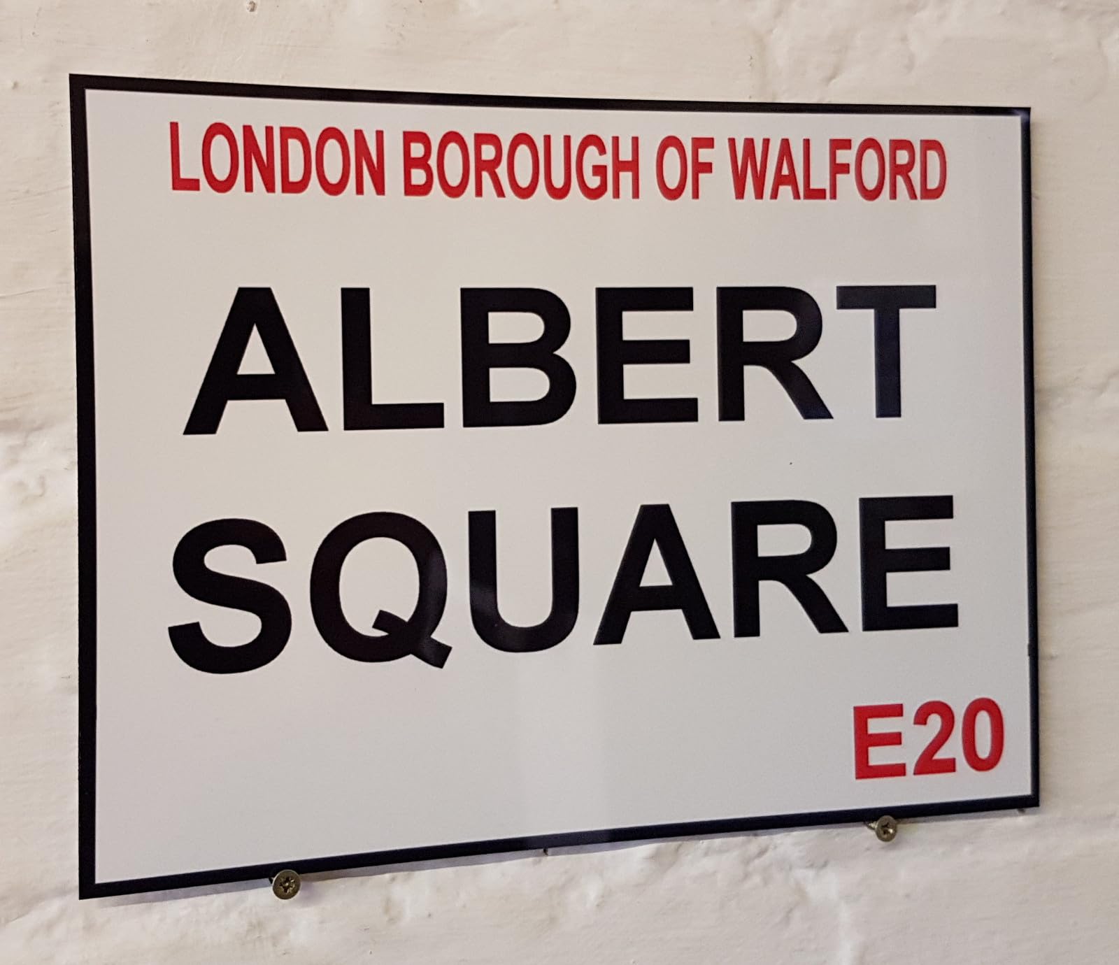 Yelaceccb Tin Sign A13858 Eastenders Retro Street Sign Aluminium Metal Albert Square London Walford Street Sign 8X12 Inches