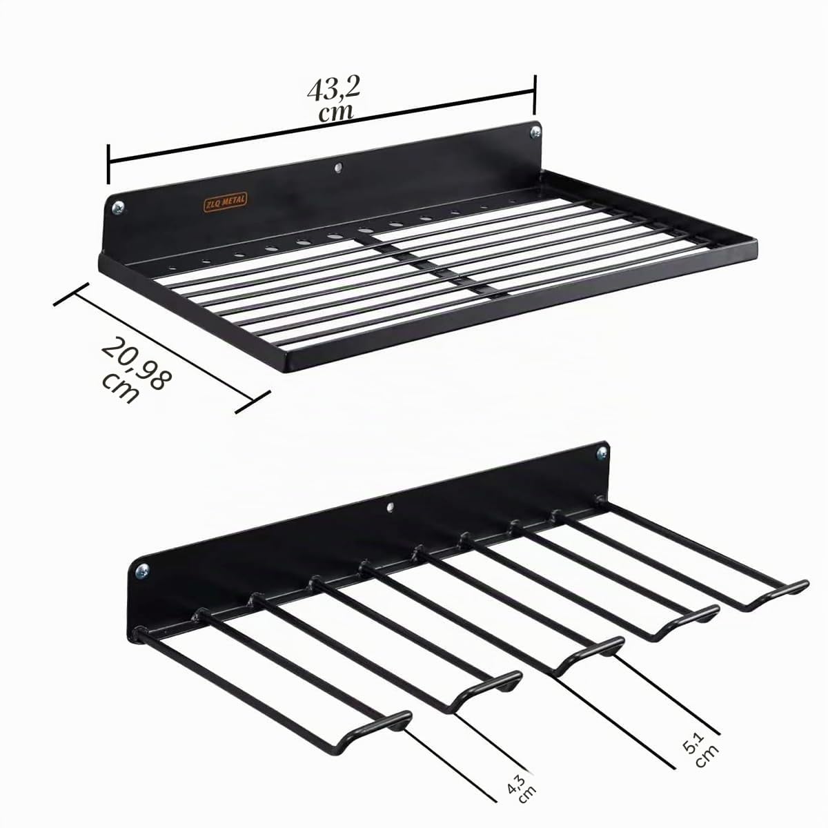 Portautensili per Utensili Elettrici, Supporto Da Parete per Trapano, Supporto per Trapano per 5 Utensili Elettrici, Supporto per Trapano, In Metallo Massiccio, Per Garage, Casa, Officina (Nero)